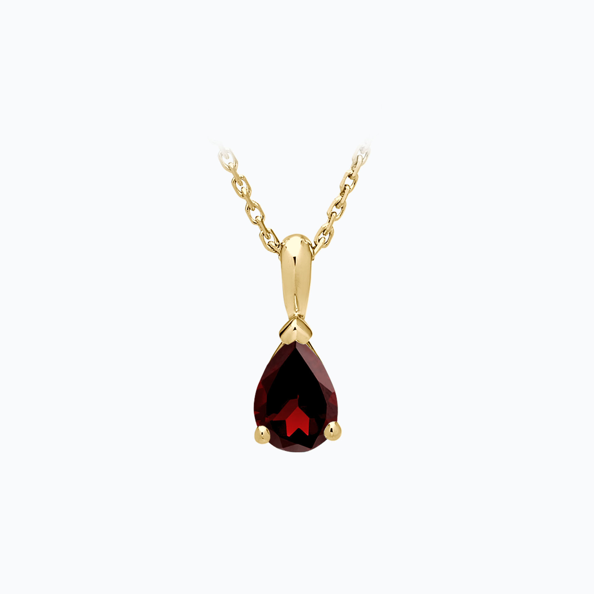 Pendentif Goutte Grenat 7 x 5 mm