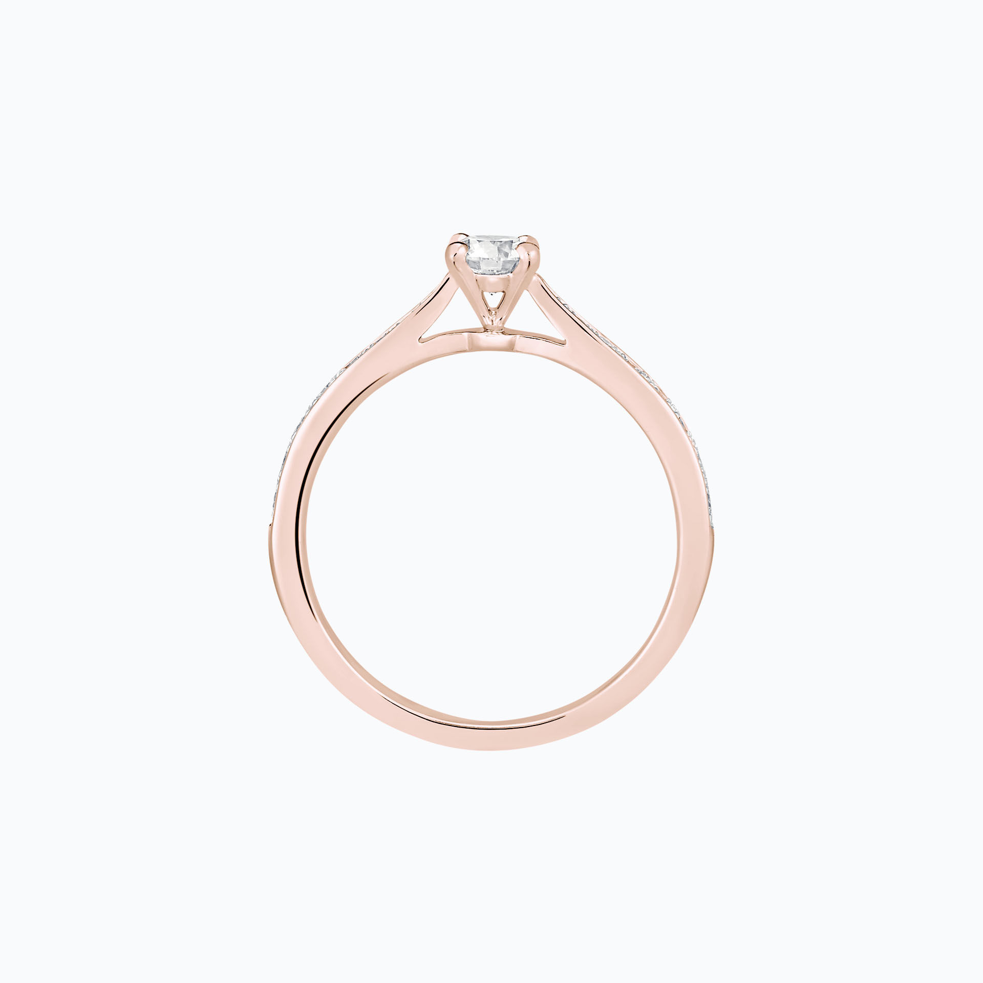 Solitaire Pavé Romance Éclat