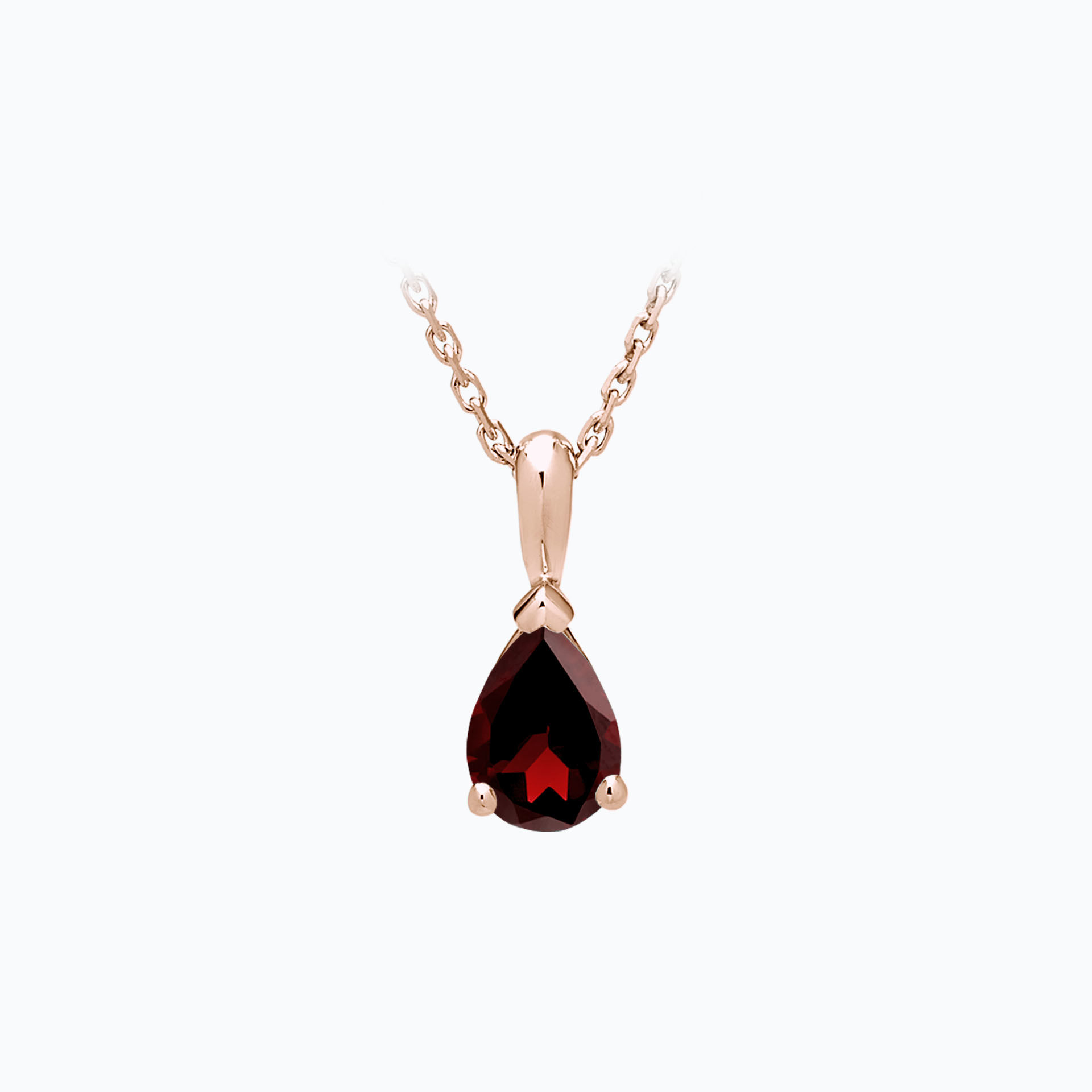 Pendentif Goutte Grenat 7 x 5 mm