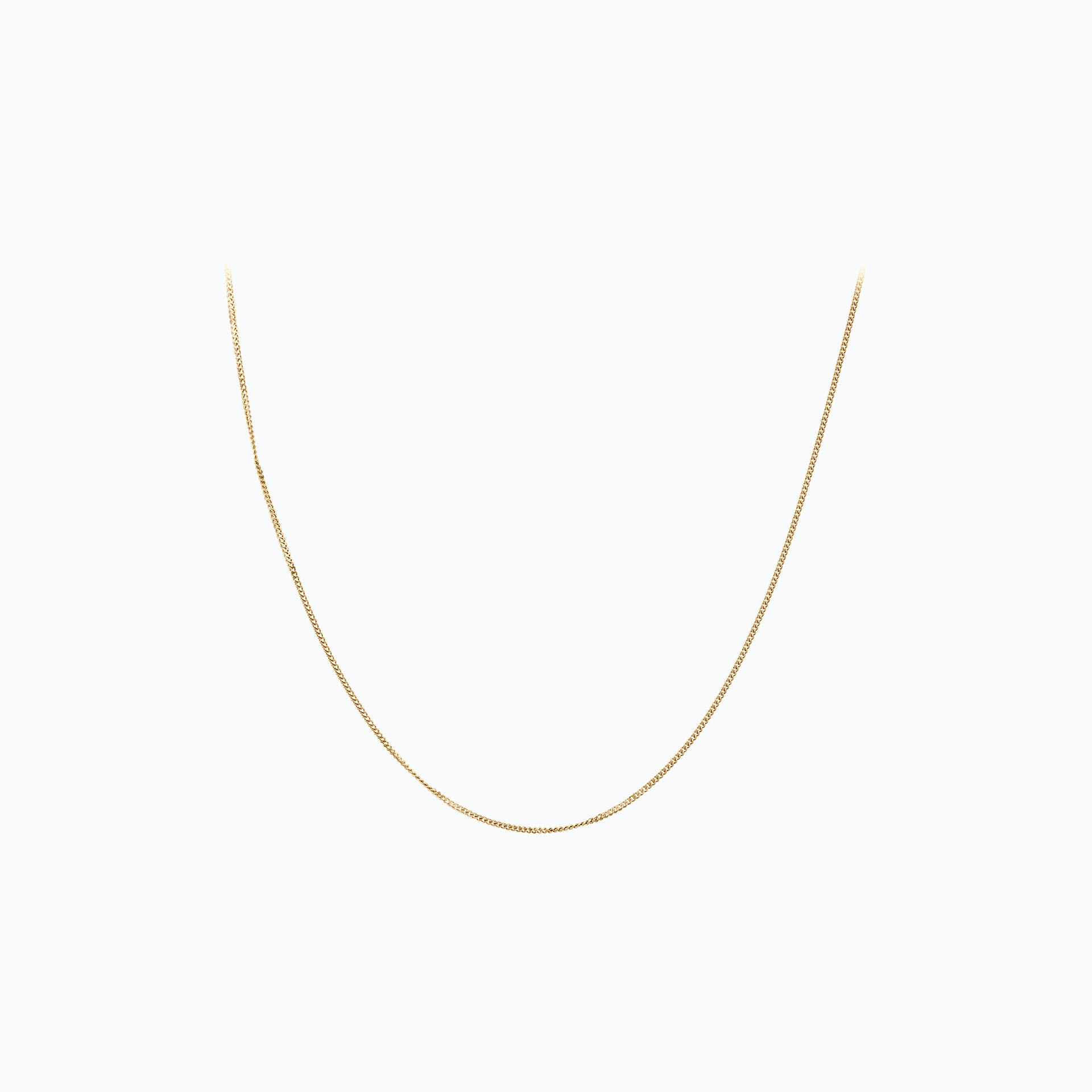 Chaine Gourmette Diamantée 1.20 mm 50 cm
