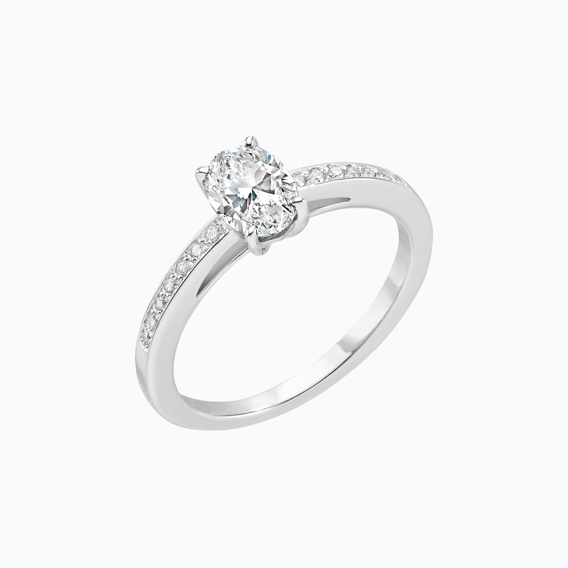 Solitaire Pavé Julia