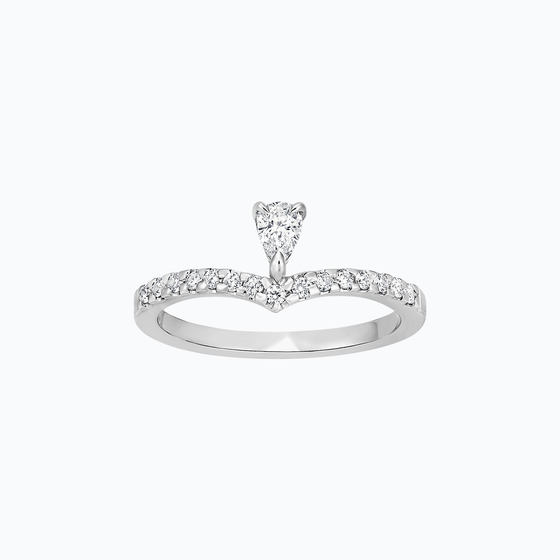 Solitaire Pavé Isla Del Luna 0.15 carat