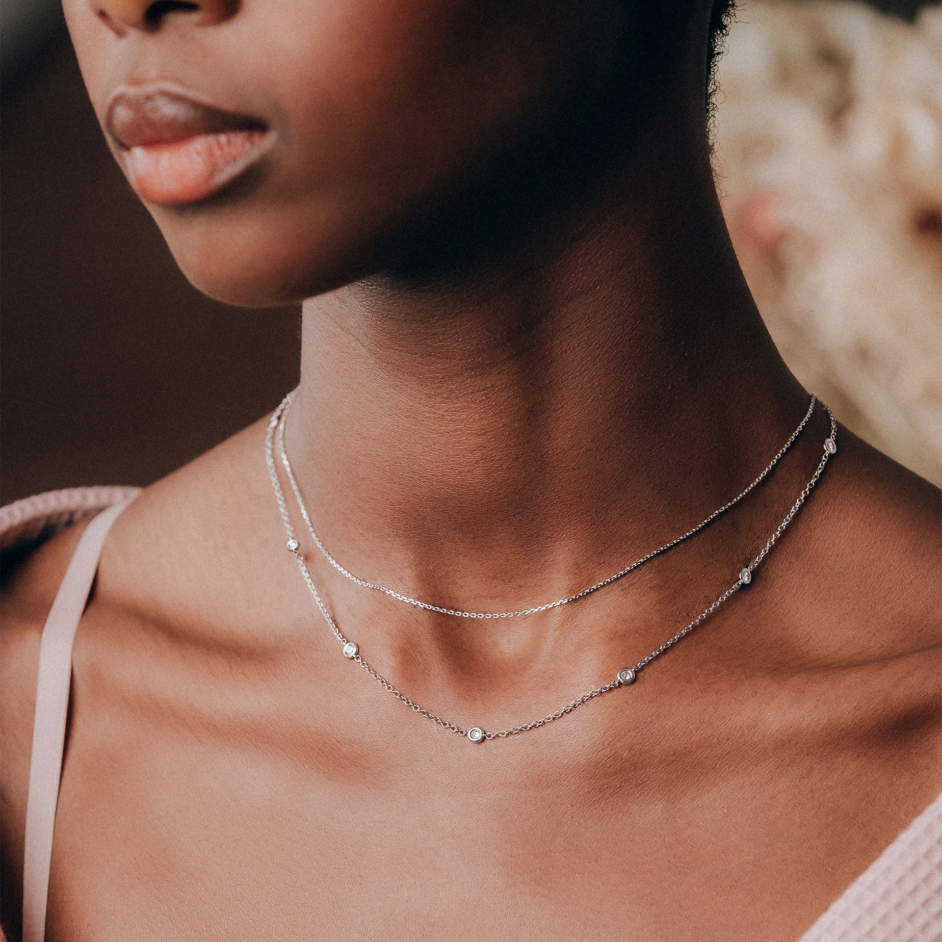 Collier Blossom 9 Diamants