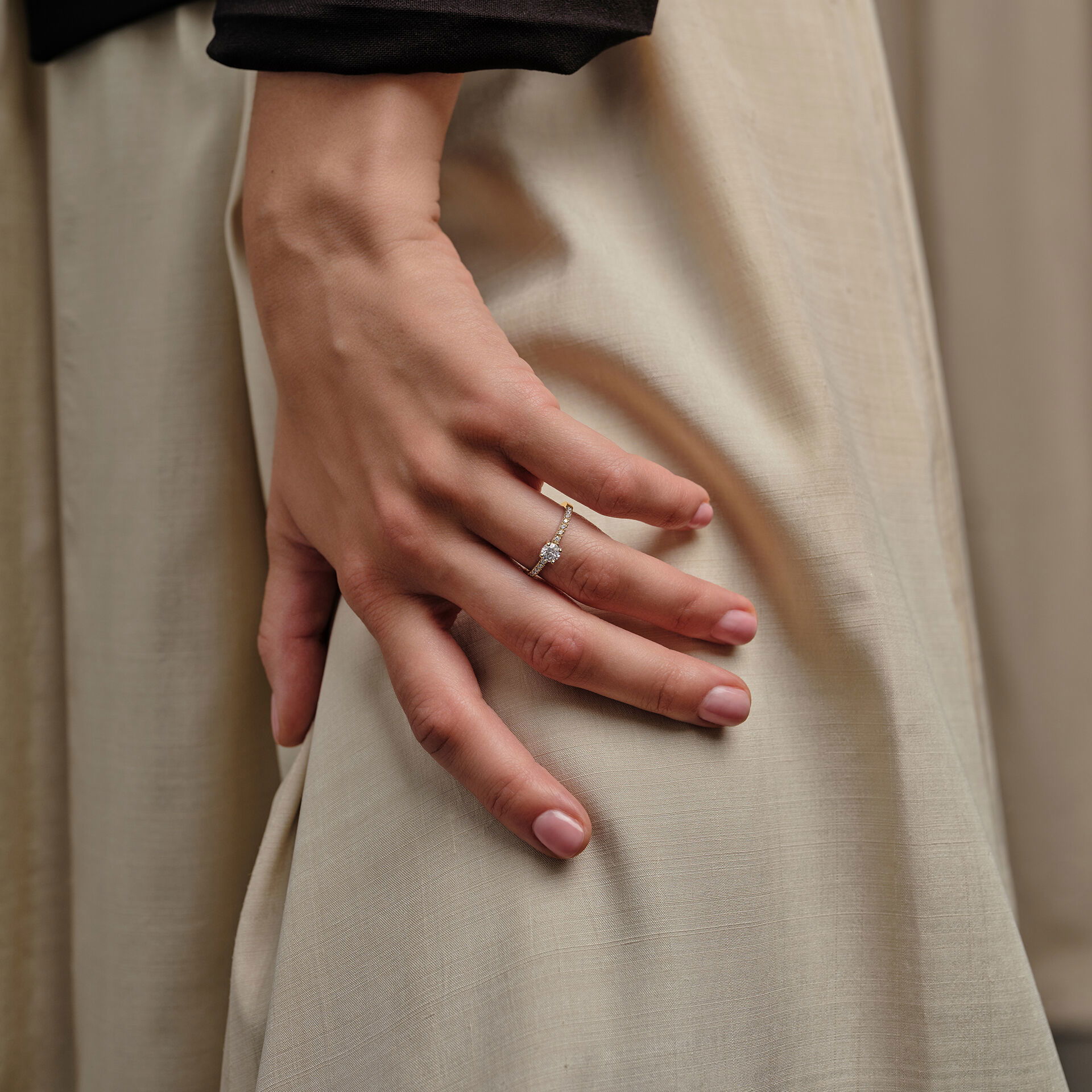 Solitaire Pavé Eden