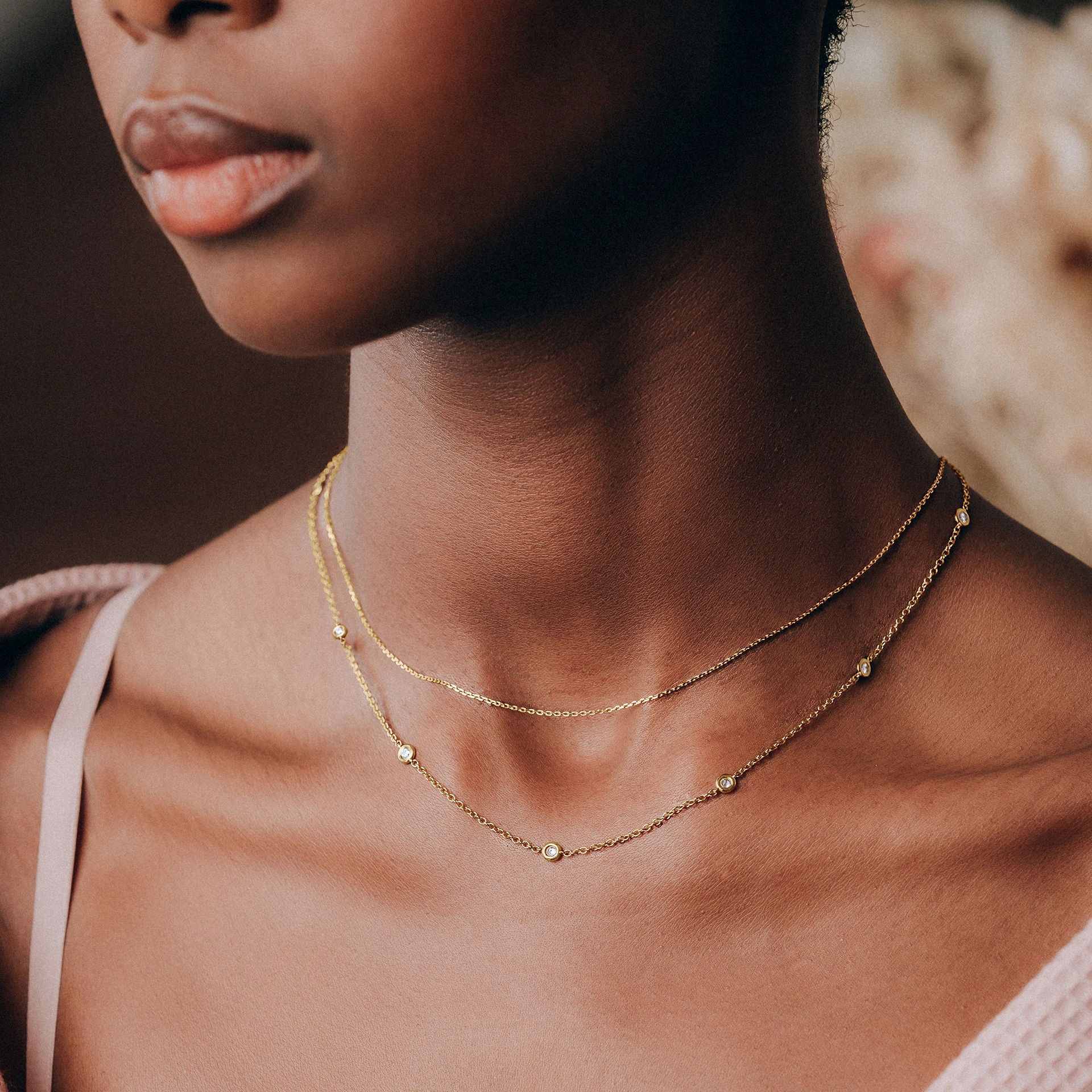 Collier Blossom 9 Diamants