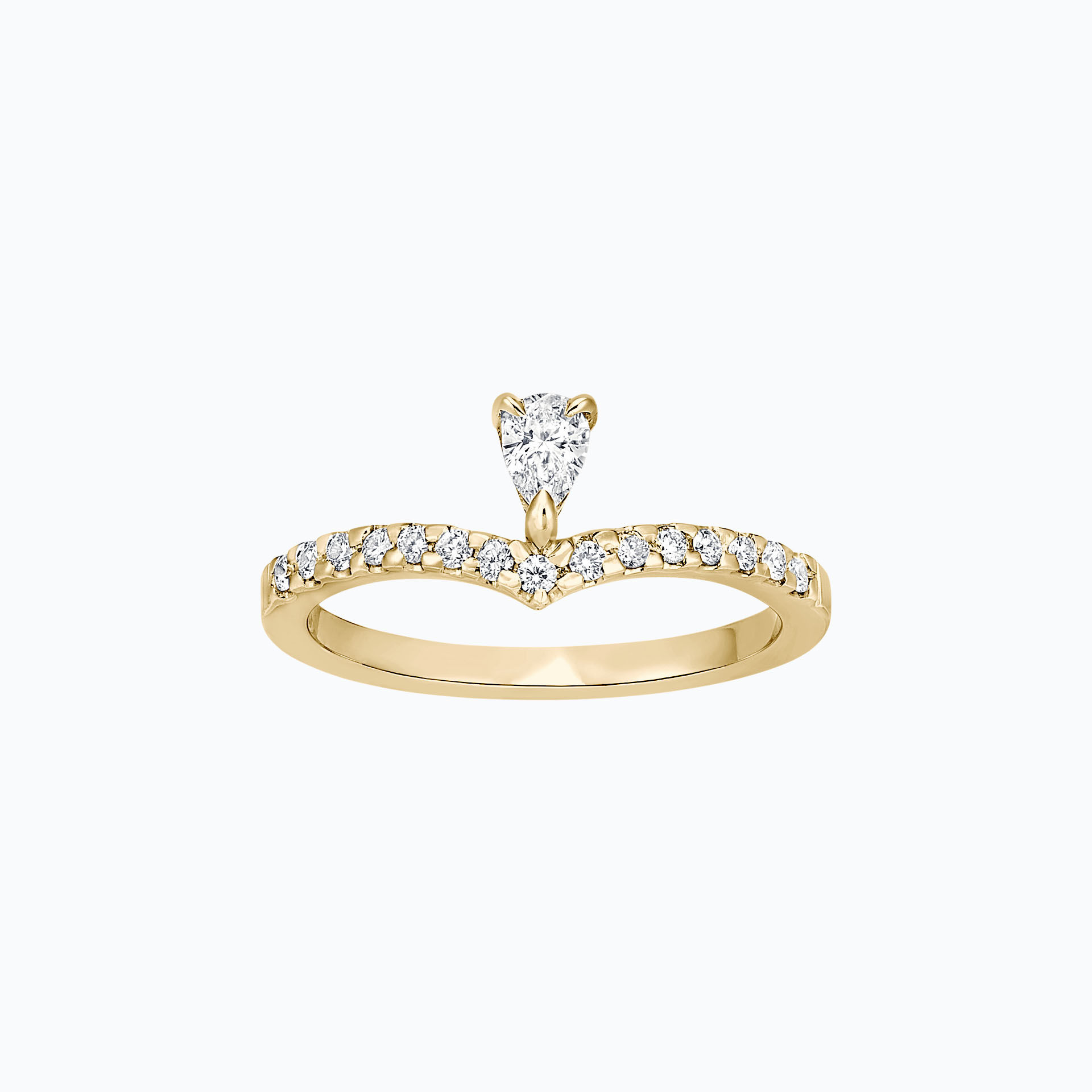 Solitaire Pavé Isla Del Luna 0.15 carat