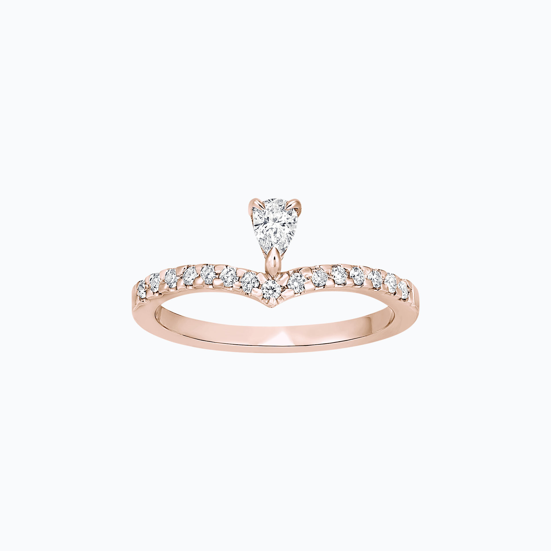 Solitaire Pavé Isla Del Luna 0.15 carat
