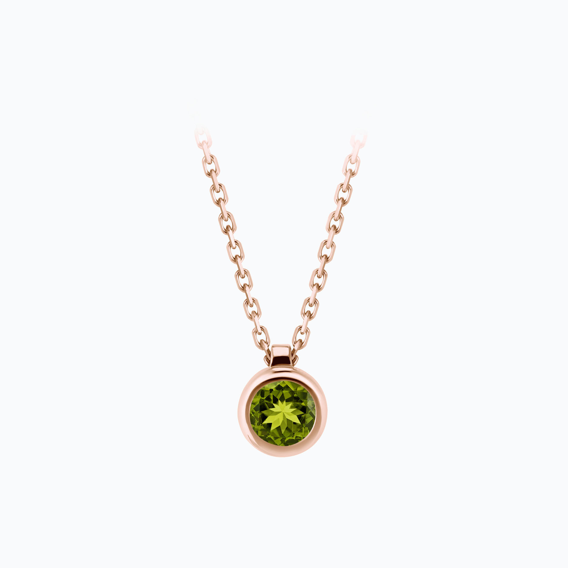 Collier Sparkling Péridot 4.5 mm