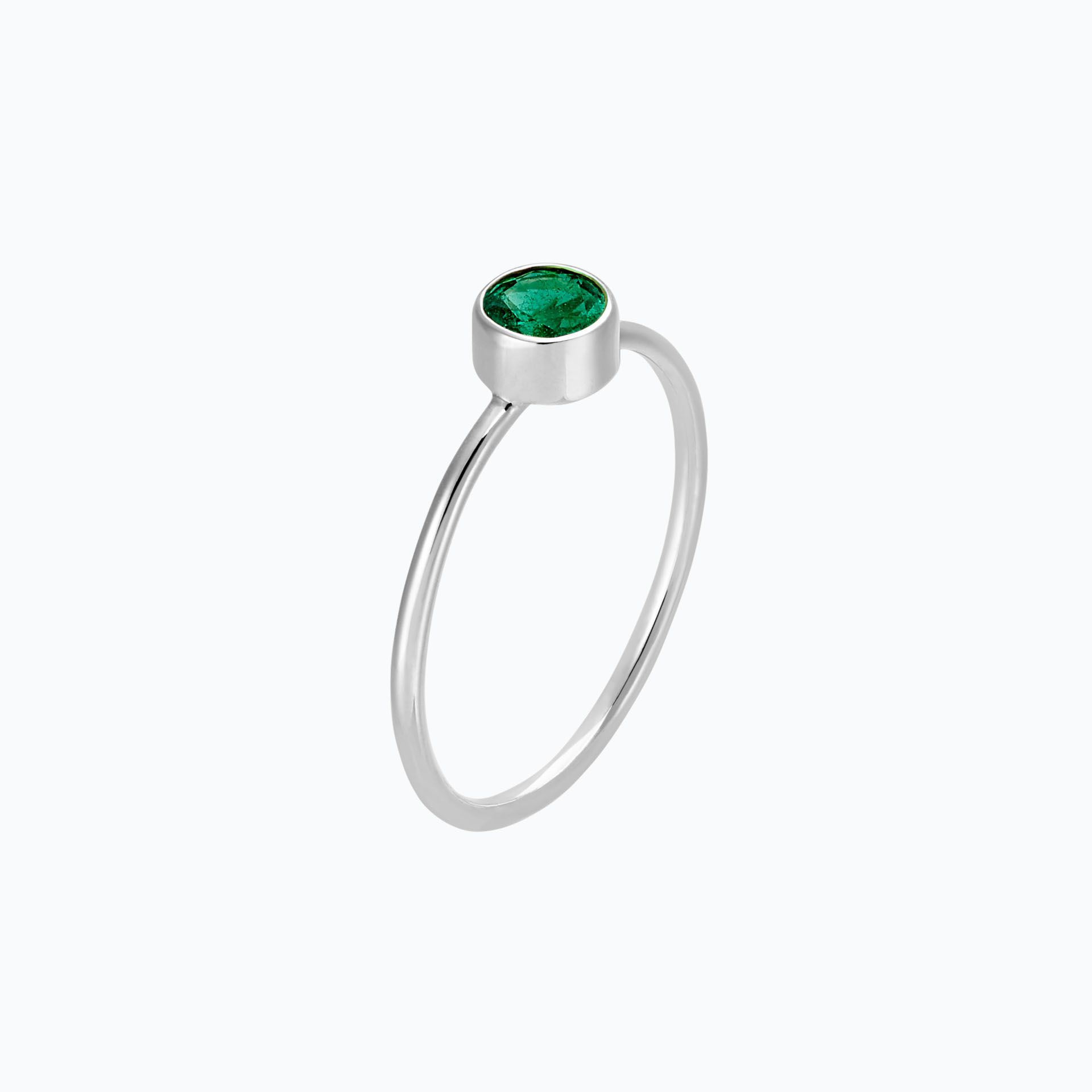 Solitaire Harmony Émeraude 4.5 mm