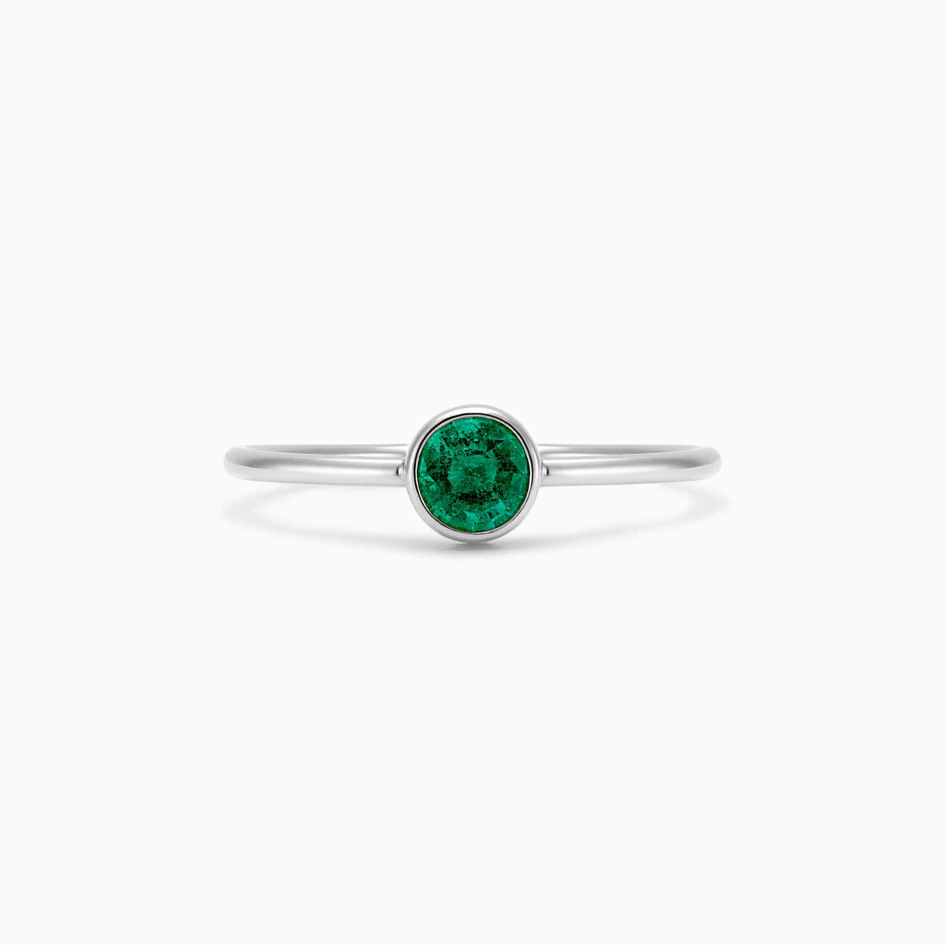 Solitaire Harmony Émeraude 4.5 mm