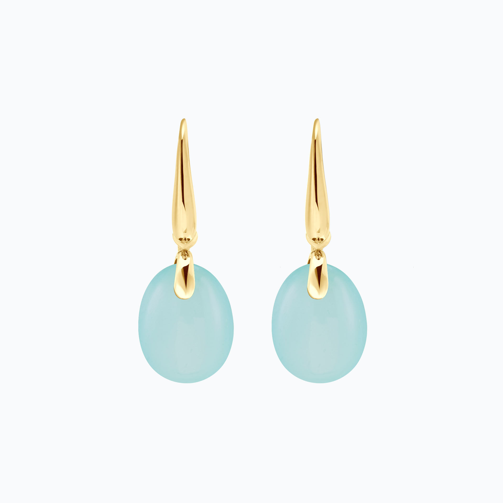 Pendants Paradis Calcédoine Bleue