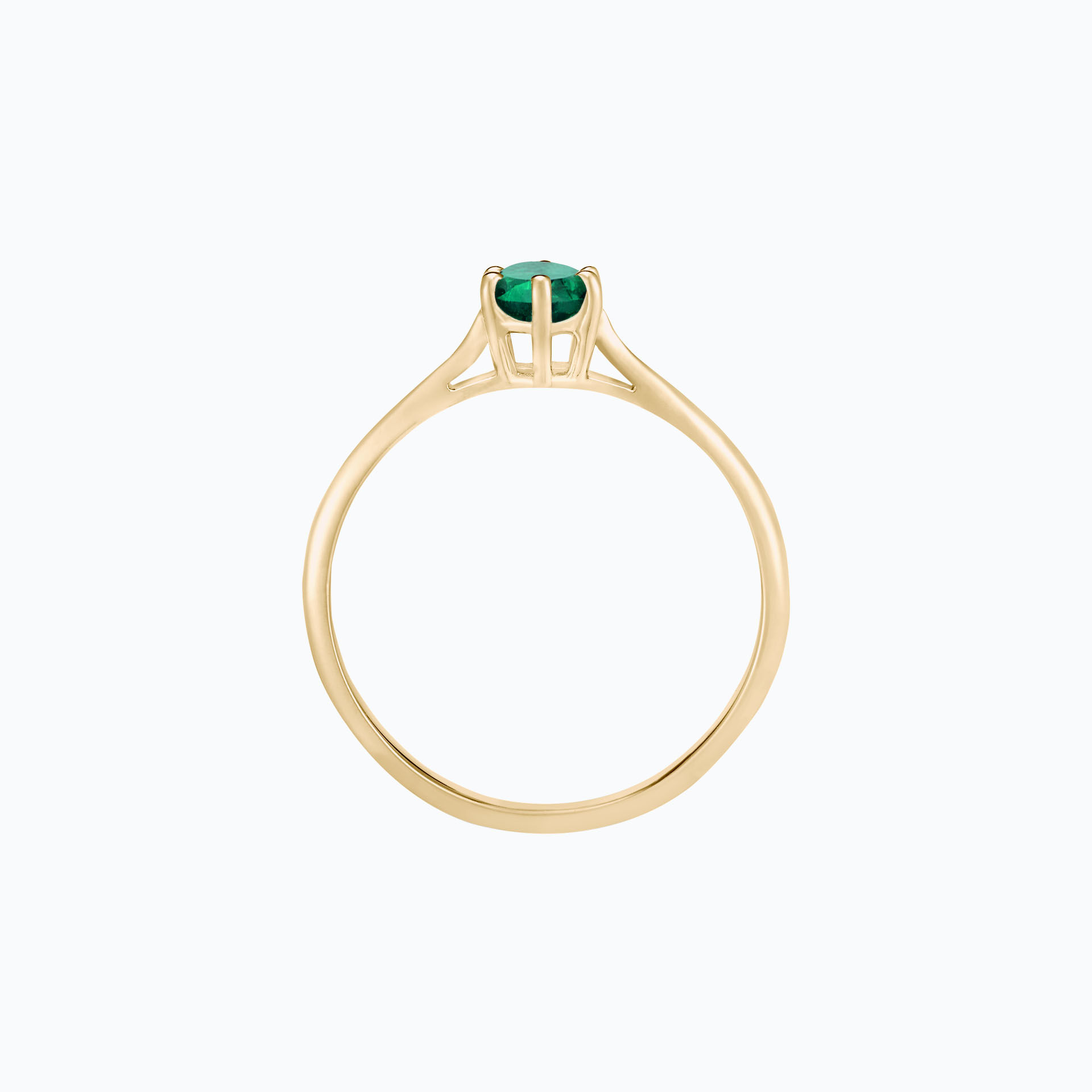 Solitaire Félicia Émeraude 4.5 mm