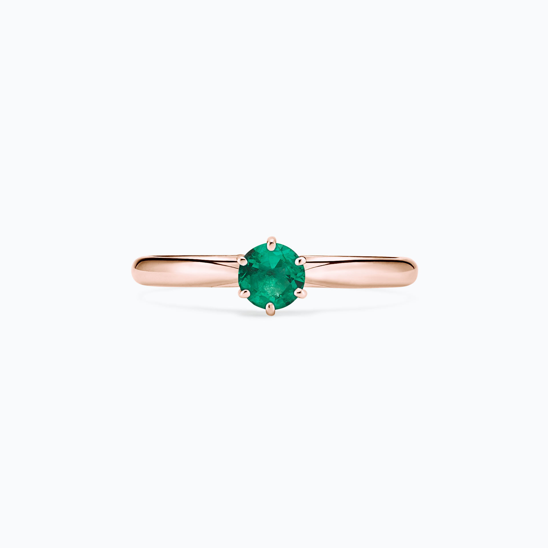 Solitaire Félicia Émeraude 4.5 mm