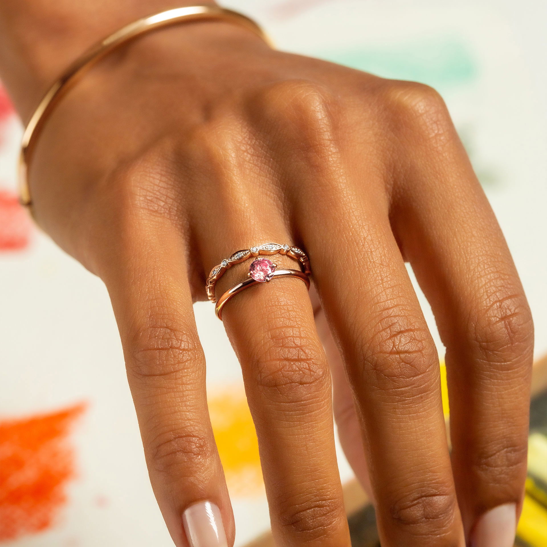 Solitaire Alva Tourmaline 4.5 mm