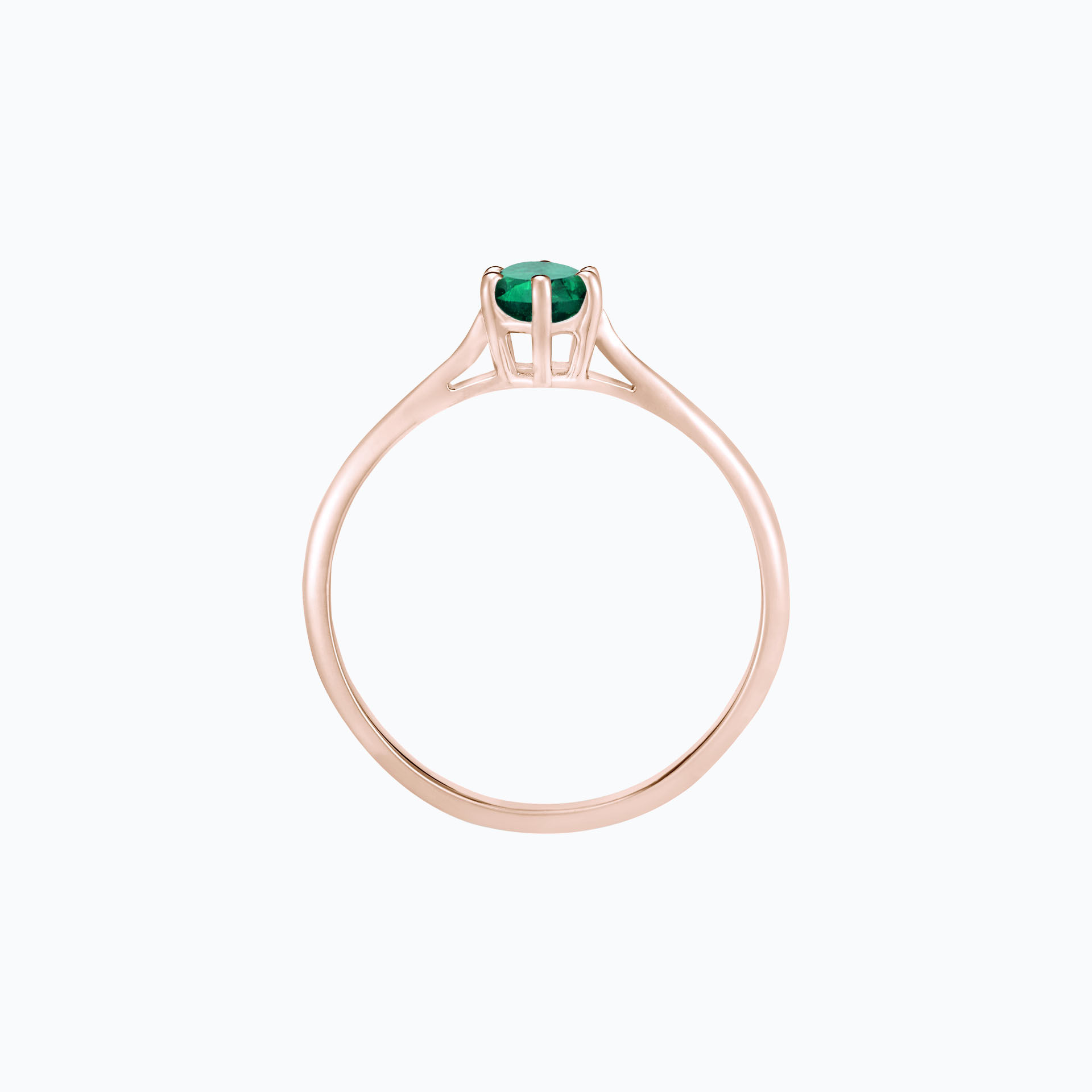 Solitaire Félicia Émeraude 4.5 mm