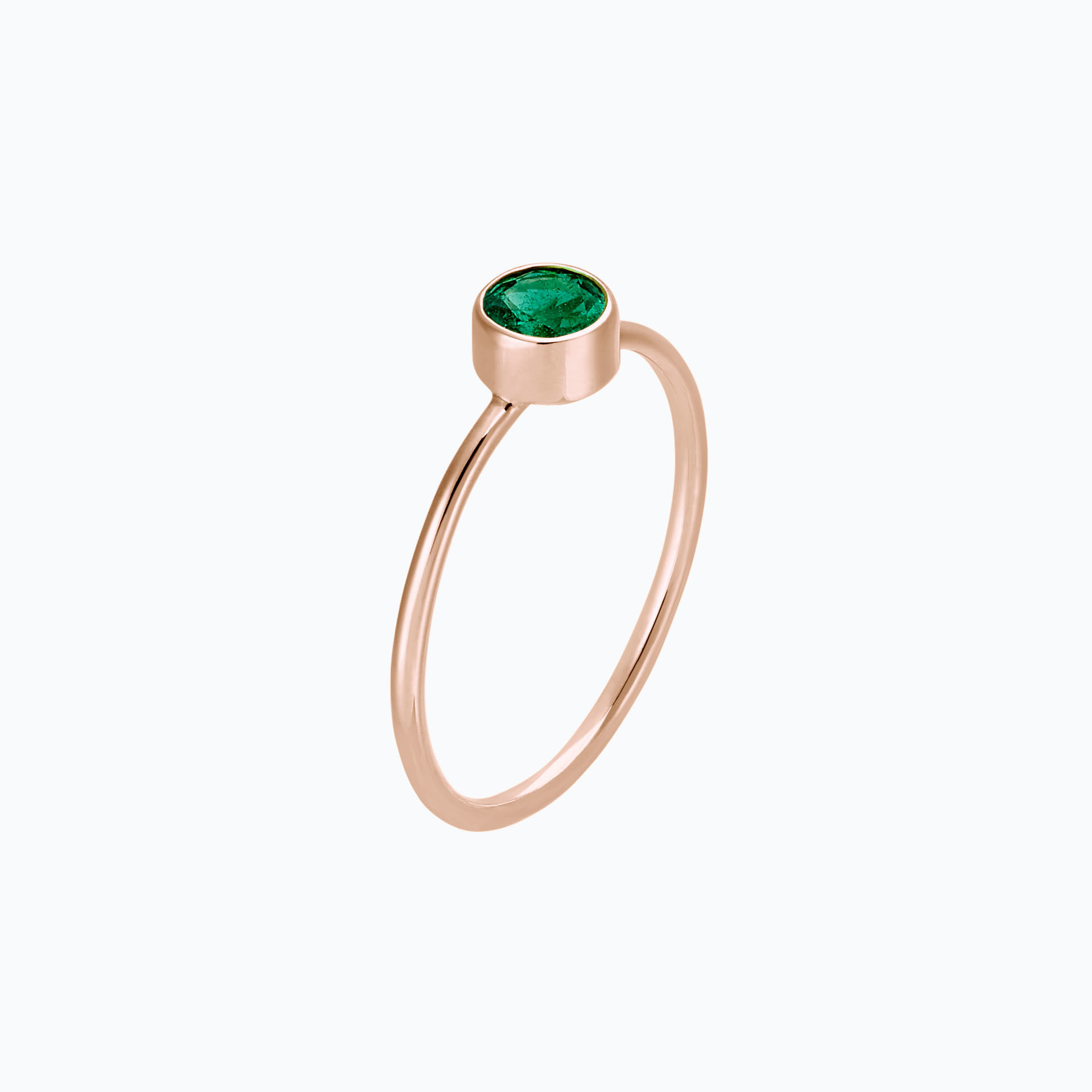 Solitaire Harmony Émeraude 4.5 mm