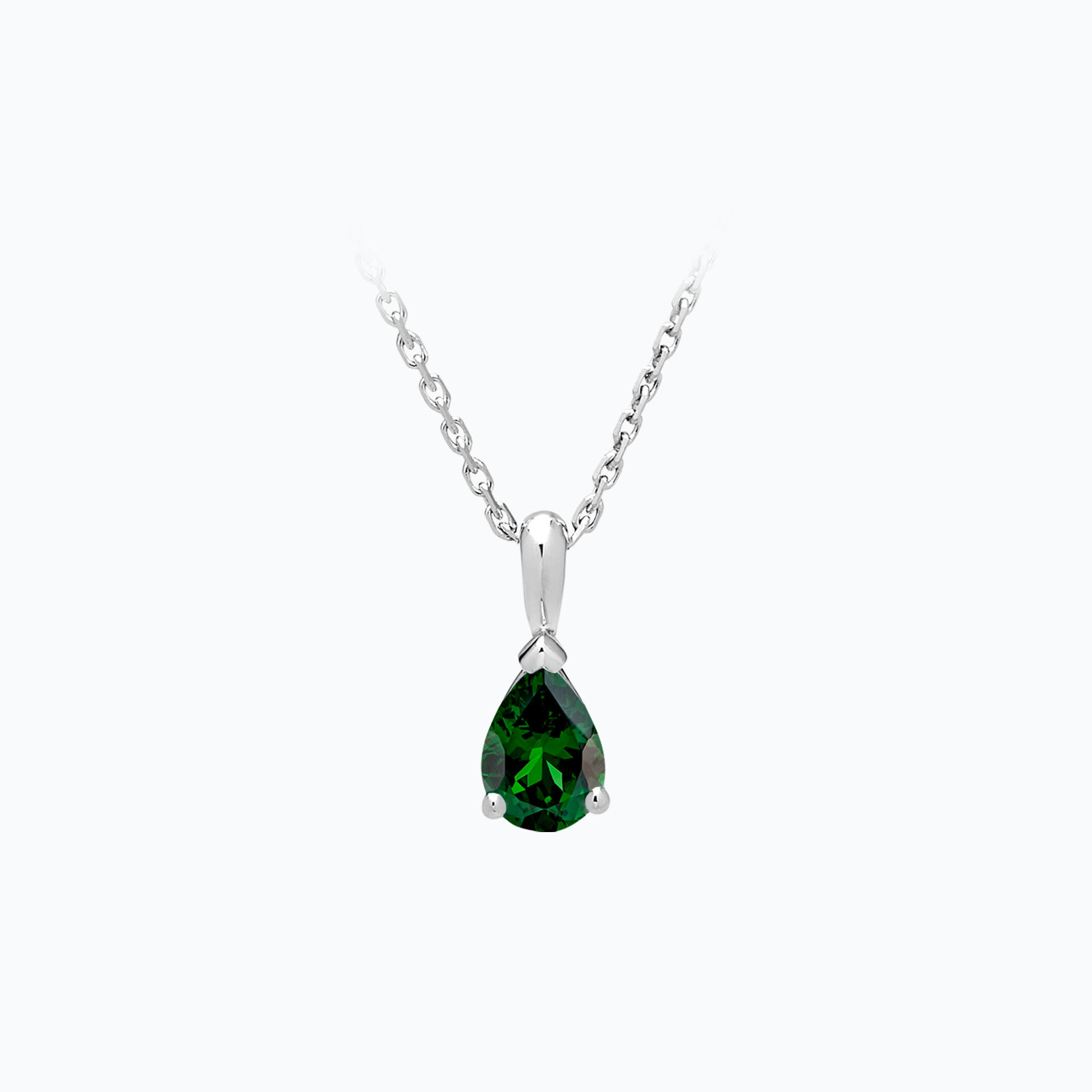 Pendentif Goutte Tsavorite 6 x 4 mm