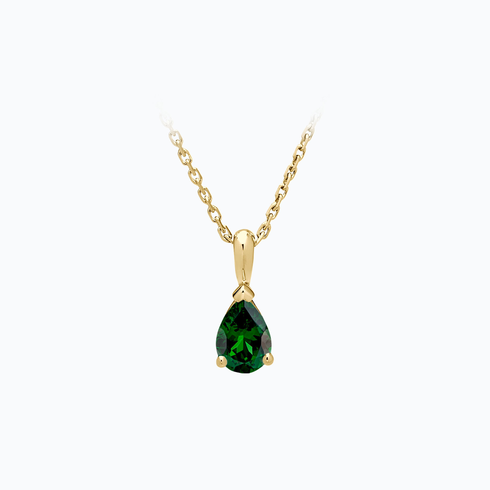 Pendentif Goutte Tsavorite 6 x 4 mm