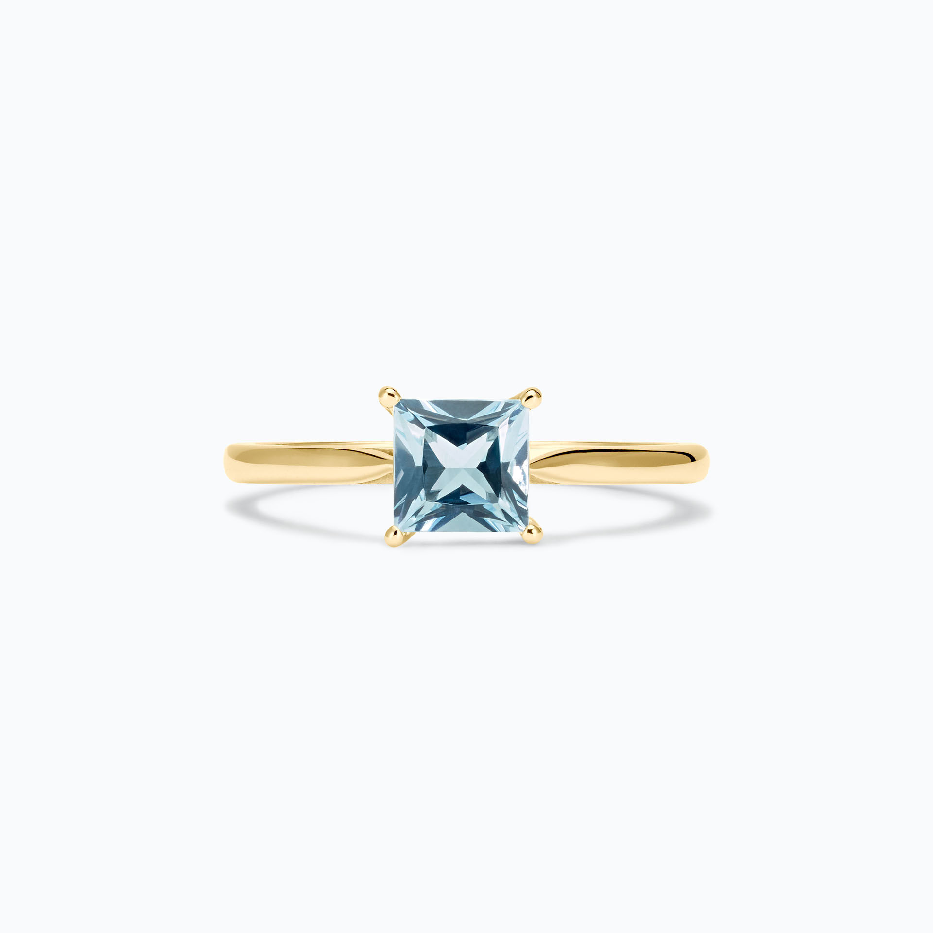Solitaire Promesse Aigue-marine