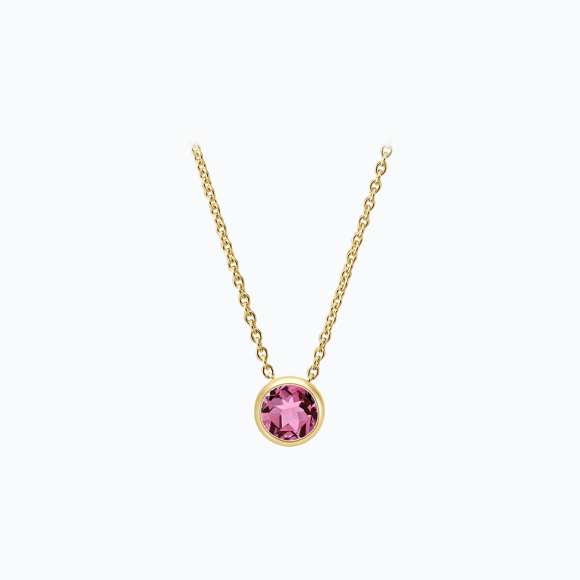 Collier Harmony Saphir Rose Pivoine 3.5 mm