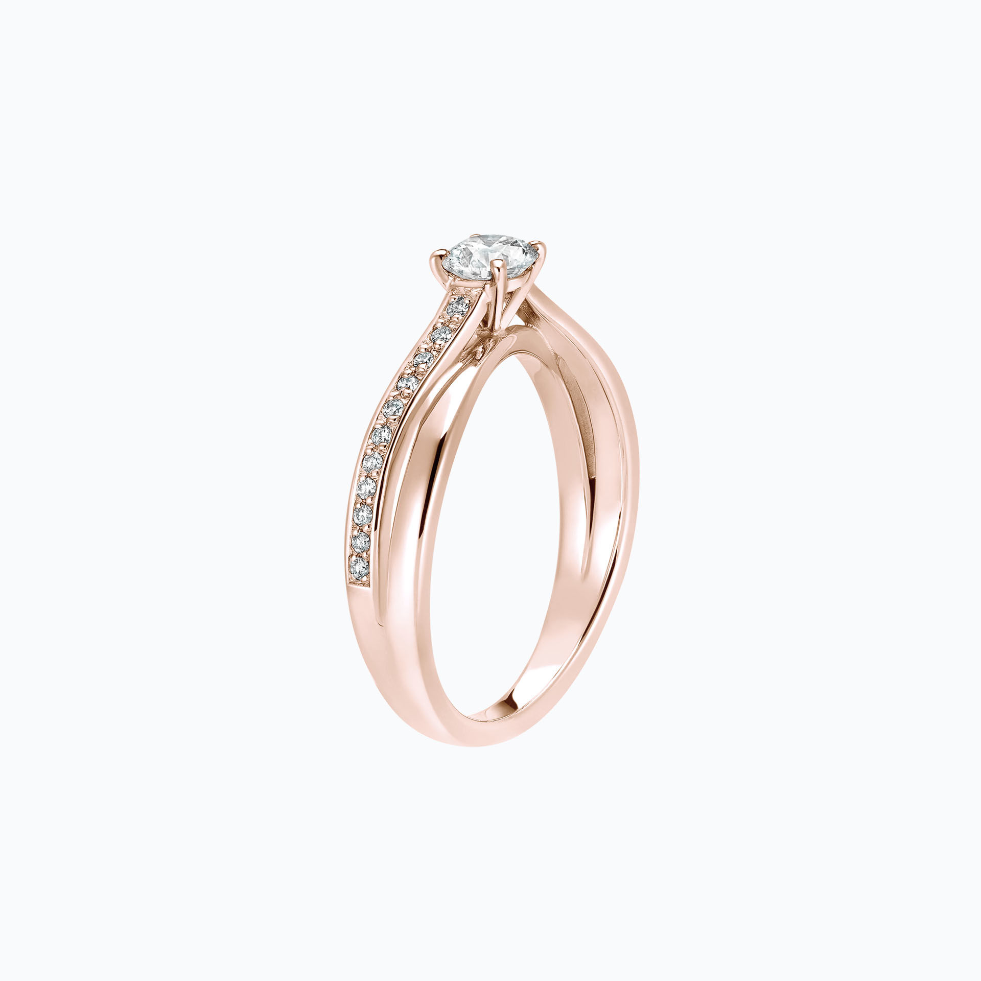 Solitaire Pavé Kokoro