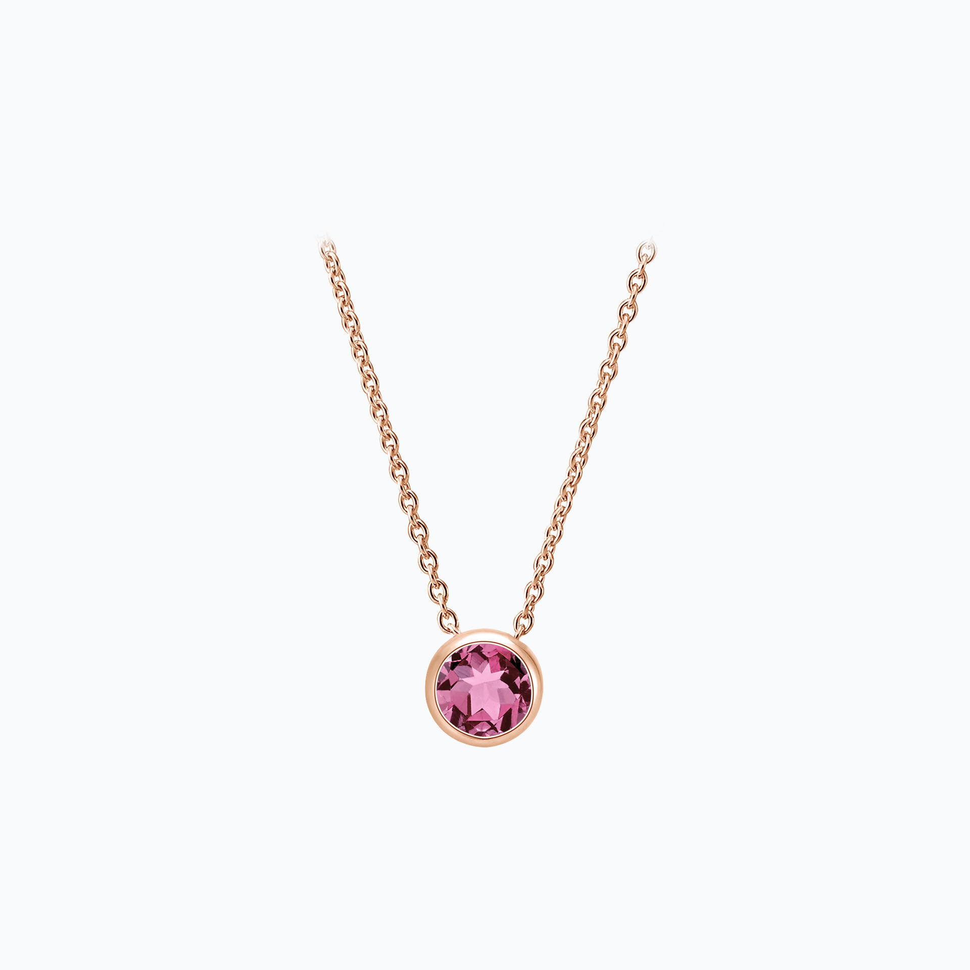 Collier Harmony Saphir Rose Pivoine 3.5 mm