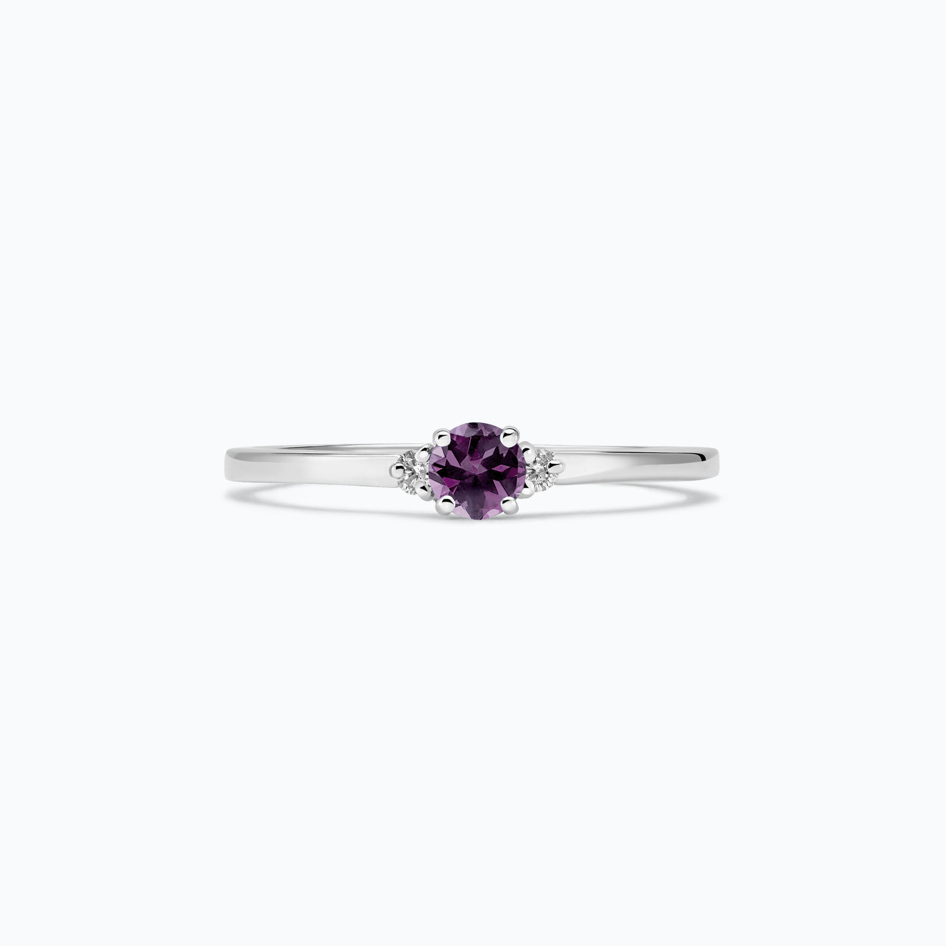 Solitaire Lolly Saphir Violet 3.5 mm