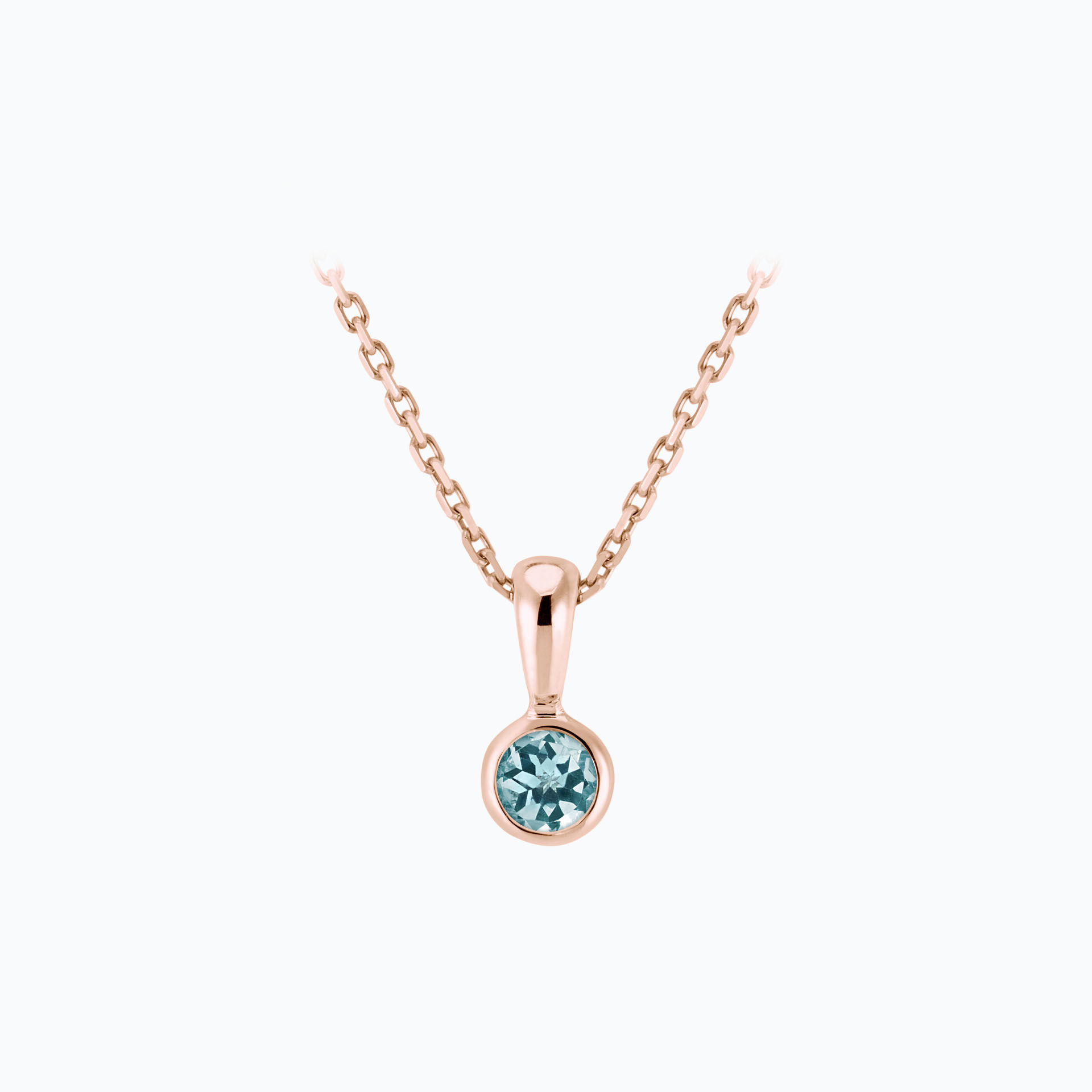 Pendentif Harmony Aigue-Marine 3.5 mm