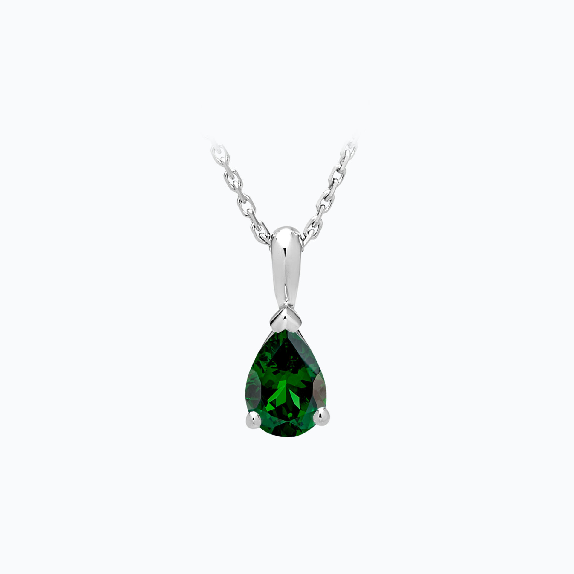 Pendentif Goutte Tsavorite 7 x 5 mm