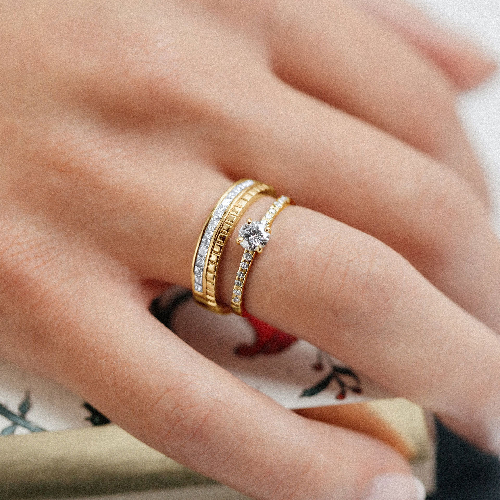 Solitaire Pavé Eden