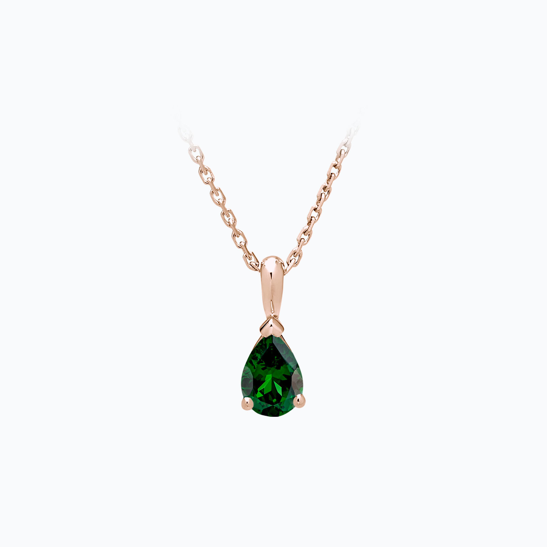 Pendentif Goutte Tsavorite 6 x 4 mm