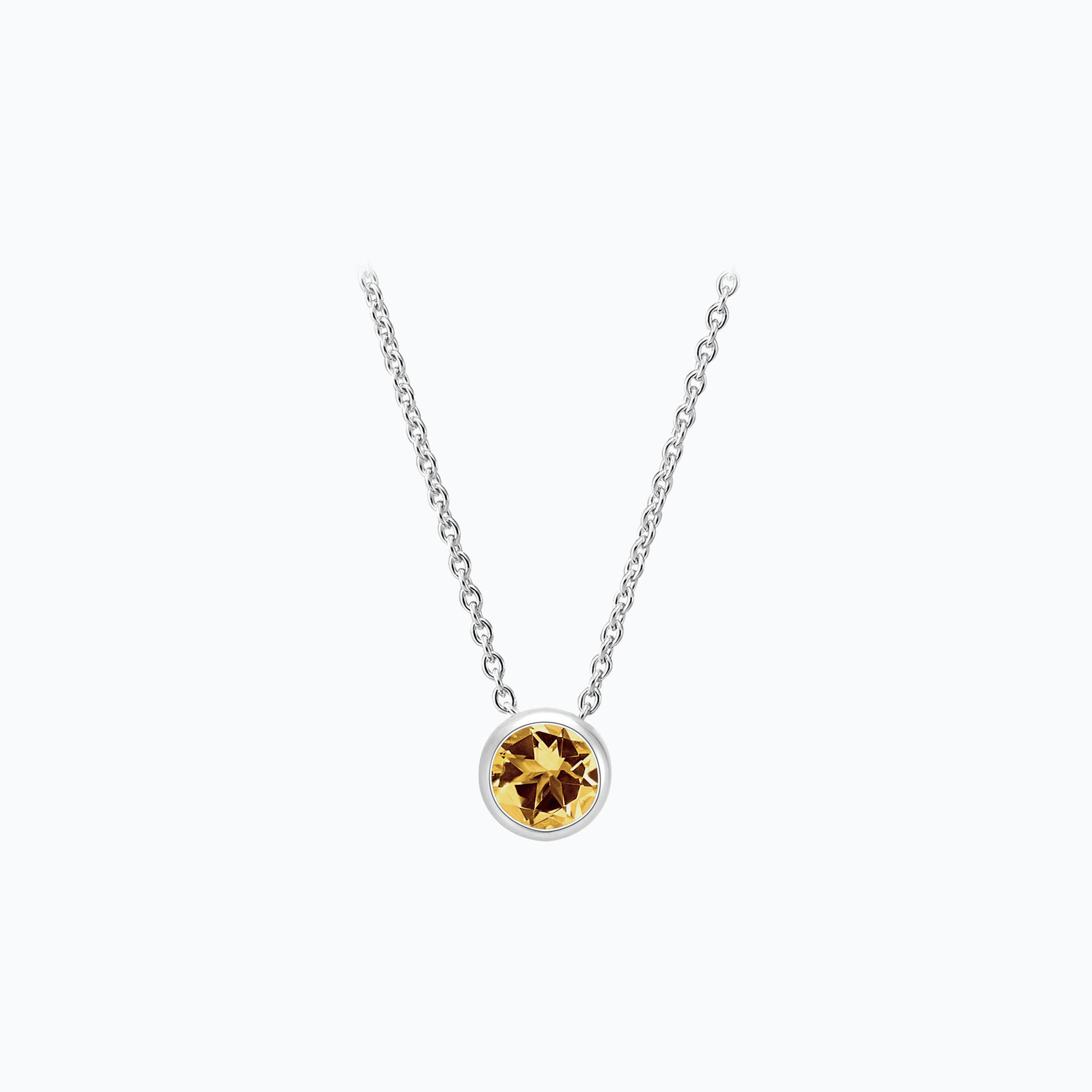 Collier Harmony Saphir Jaune Tournesol 3.5 mm