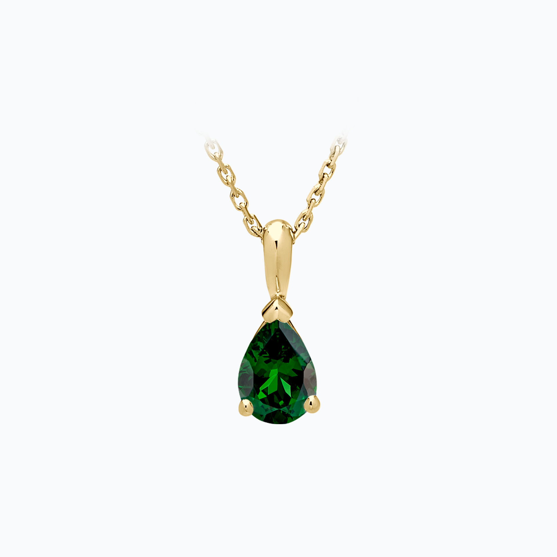 Pendentif Goutte Tsavorite 7 x 5 mm