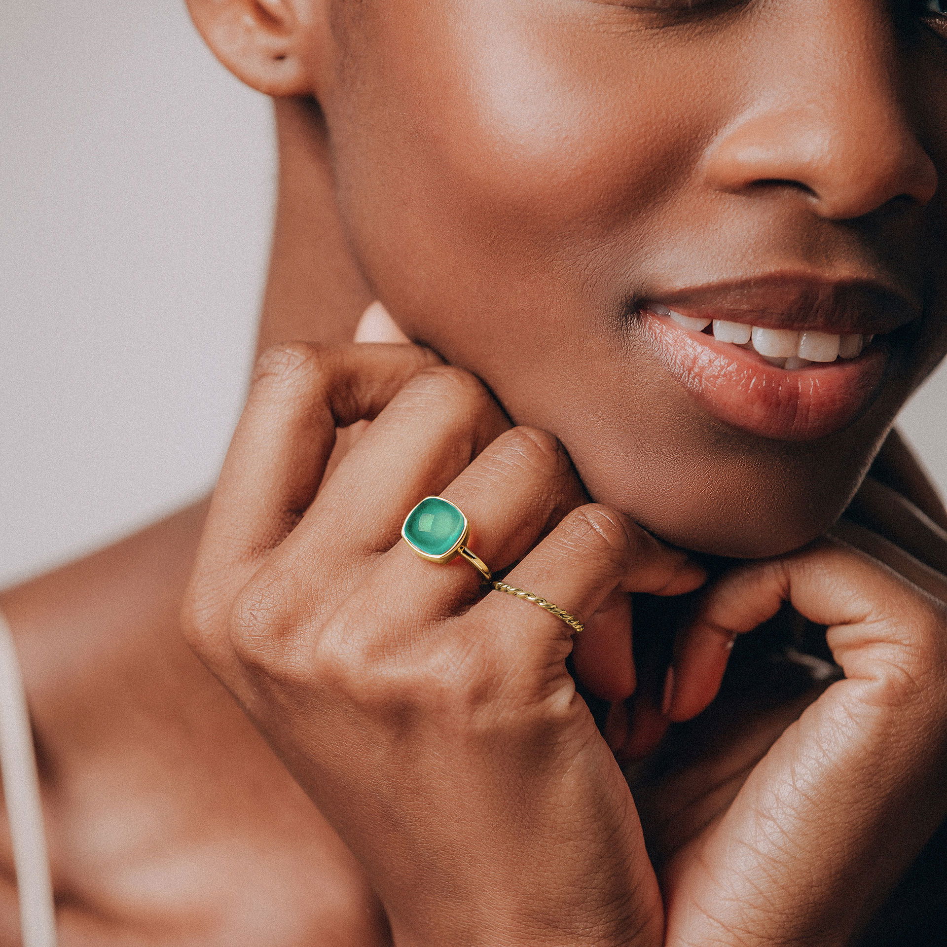 Bague Paradis Coussin Aventurine