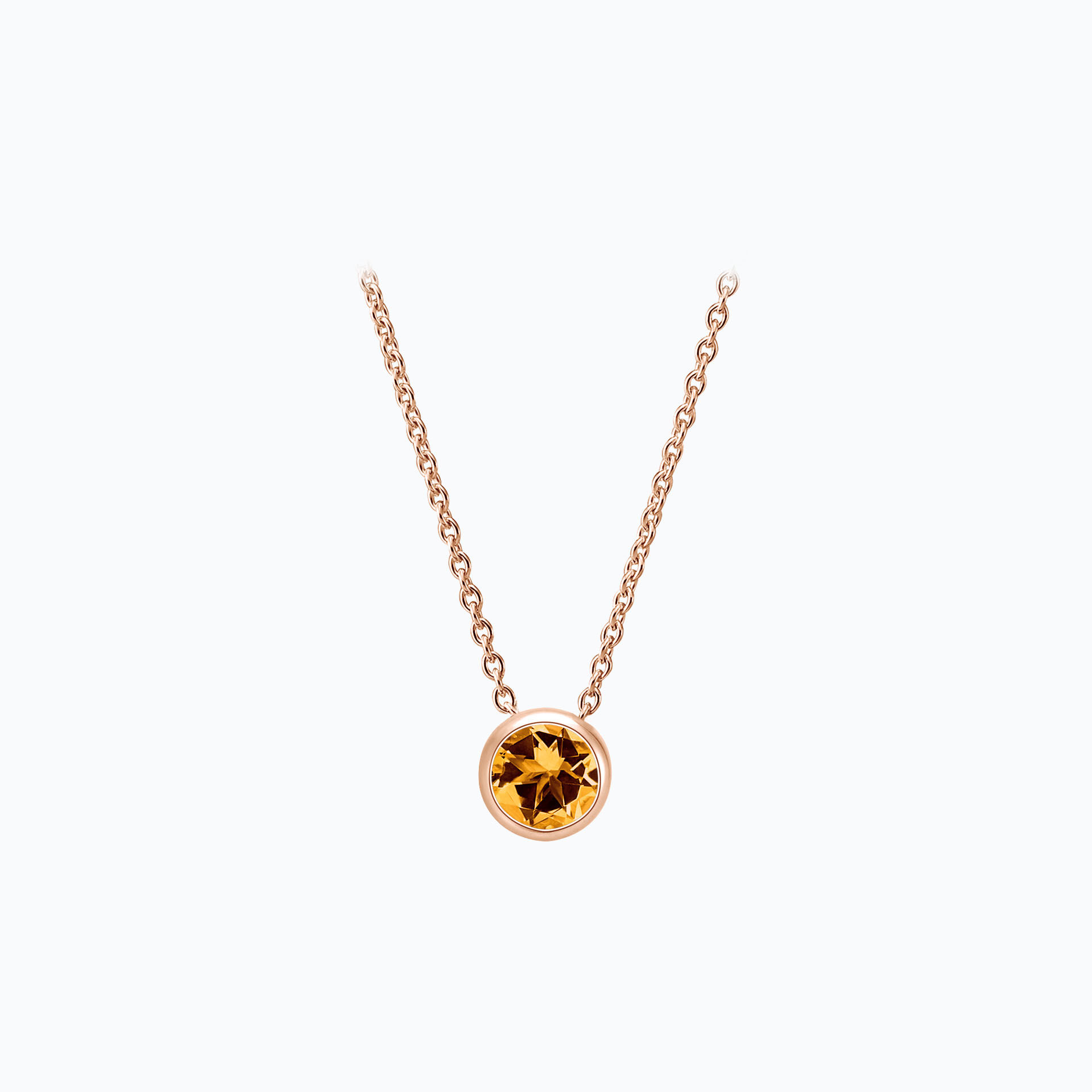 Collier Harmony Saphir Mandarine 3.5 mm