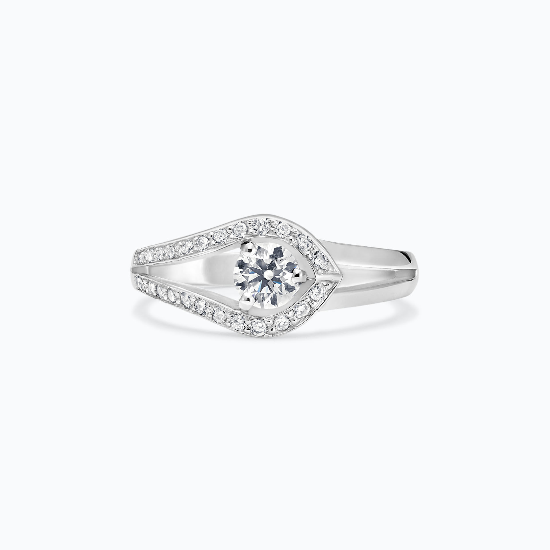 Solitaire Pavé Adoré