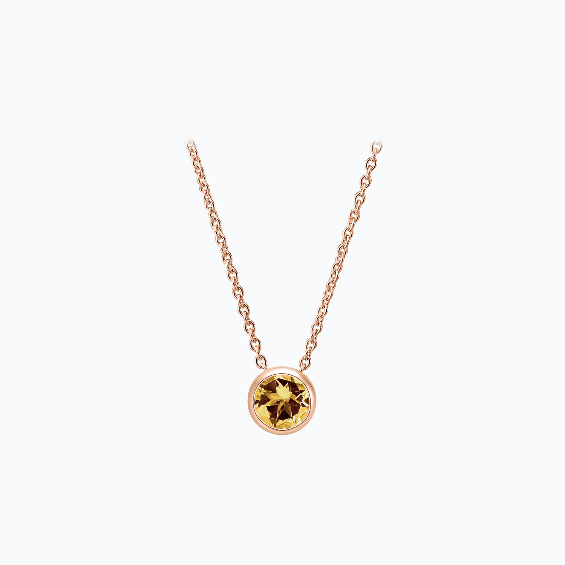 Collier Harmony Saphir Jaune Tournesol 3.5 mm