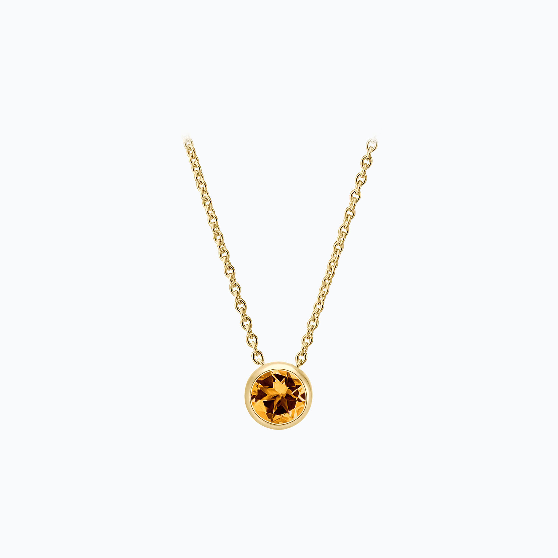 Collier Harmony Saphir Mandarine 3.5 mm