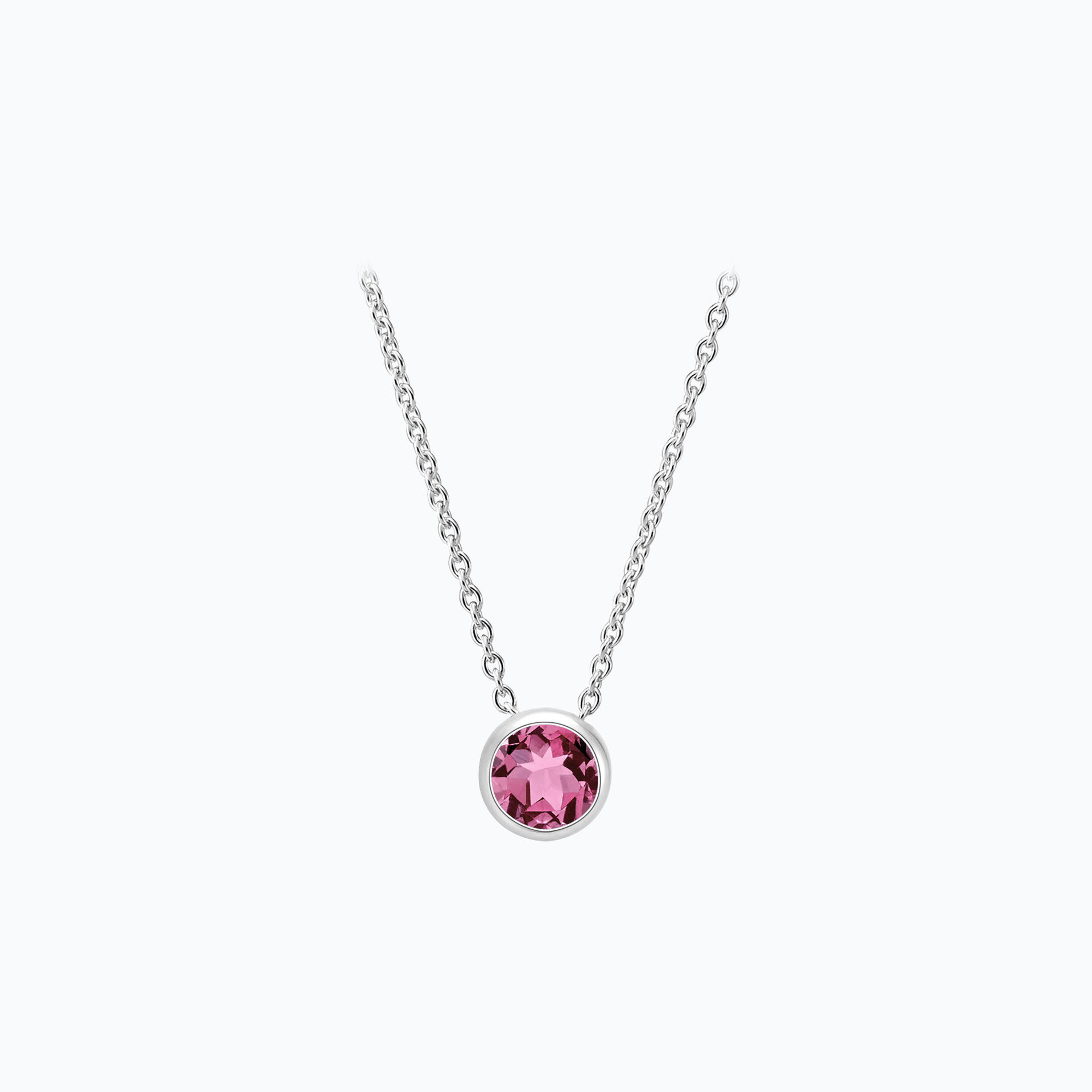 Collier Harmony Saphir Rose Pivoine 3.5 mm