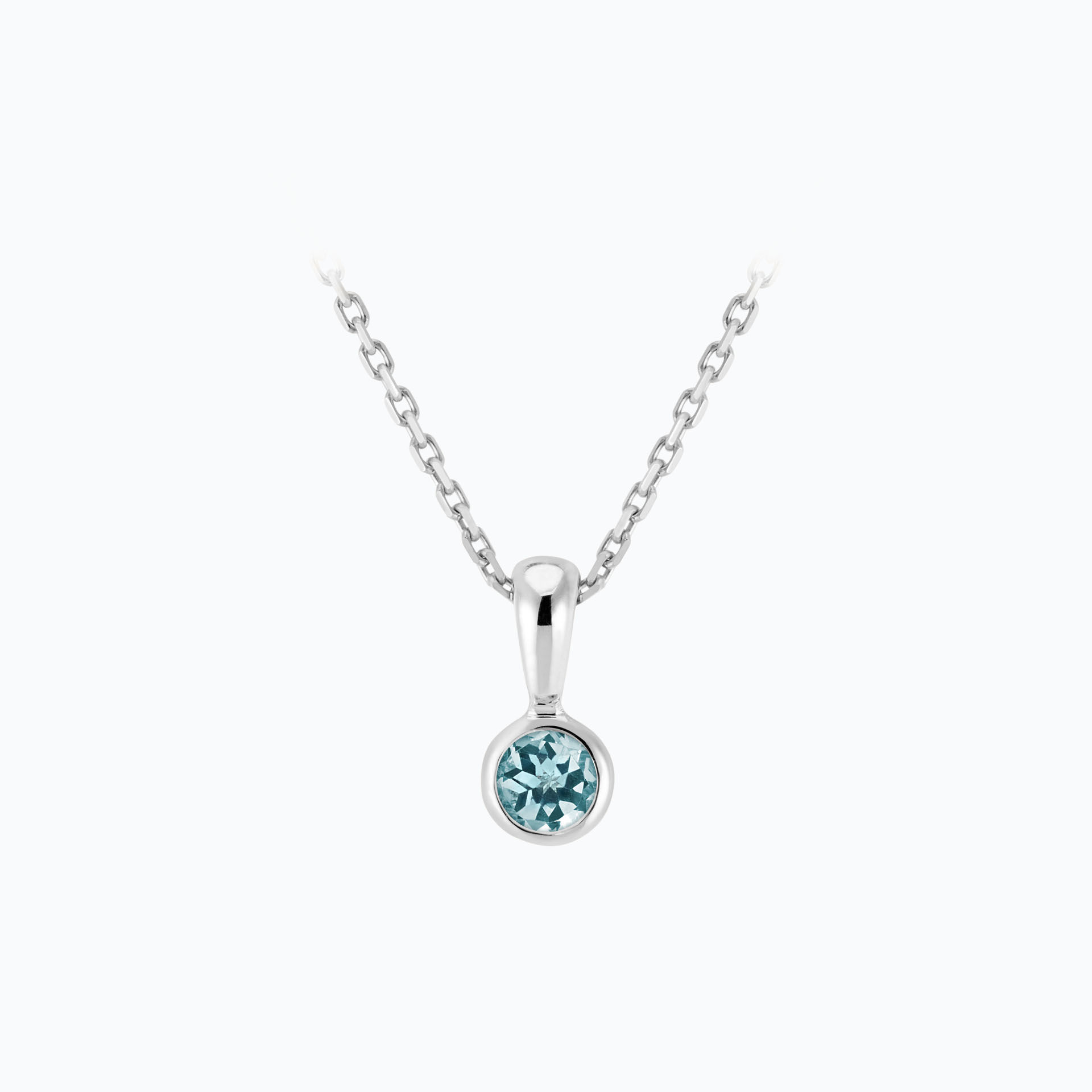 Pendentif Harmony Aigue-Marine 3.5 mm
