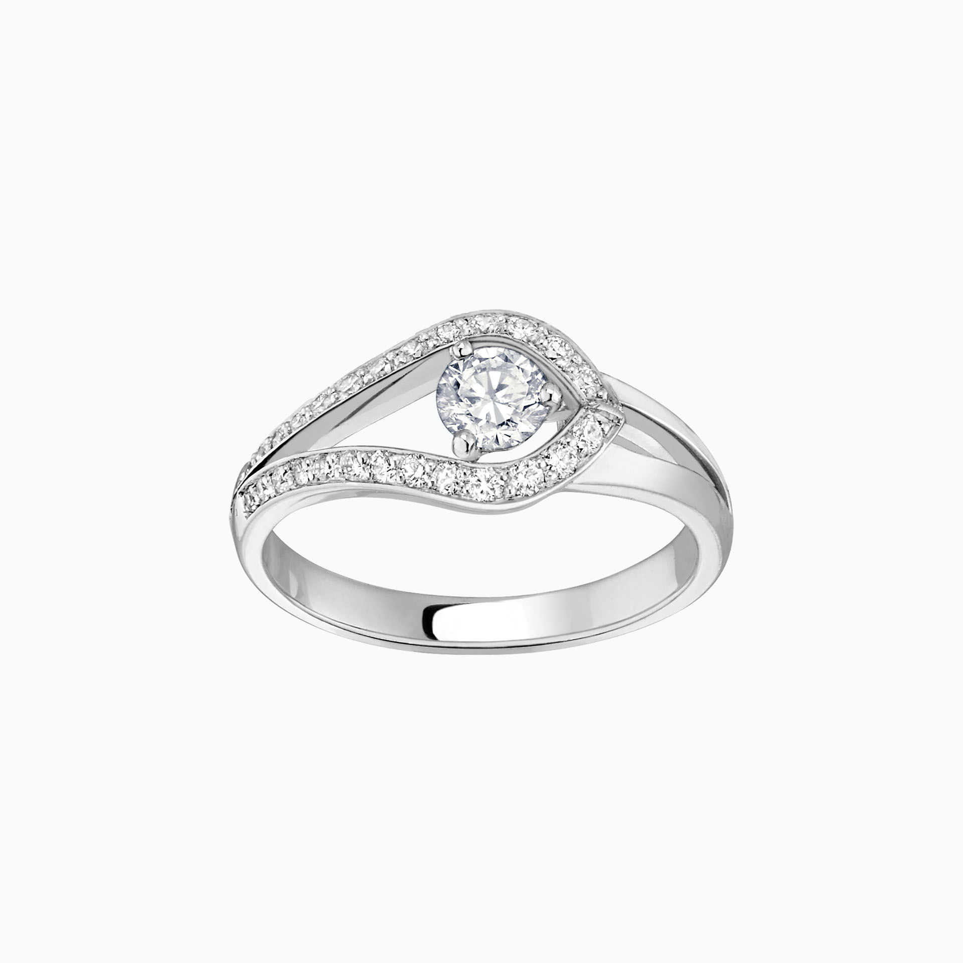 Solitaire Pavé Adoré