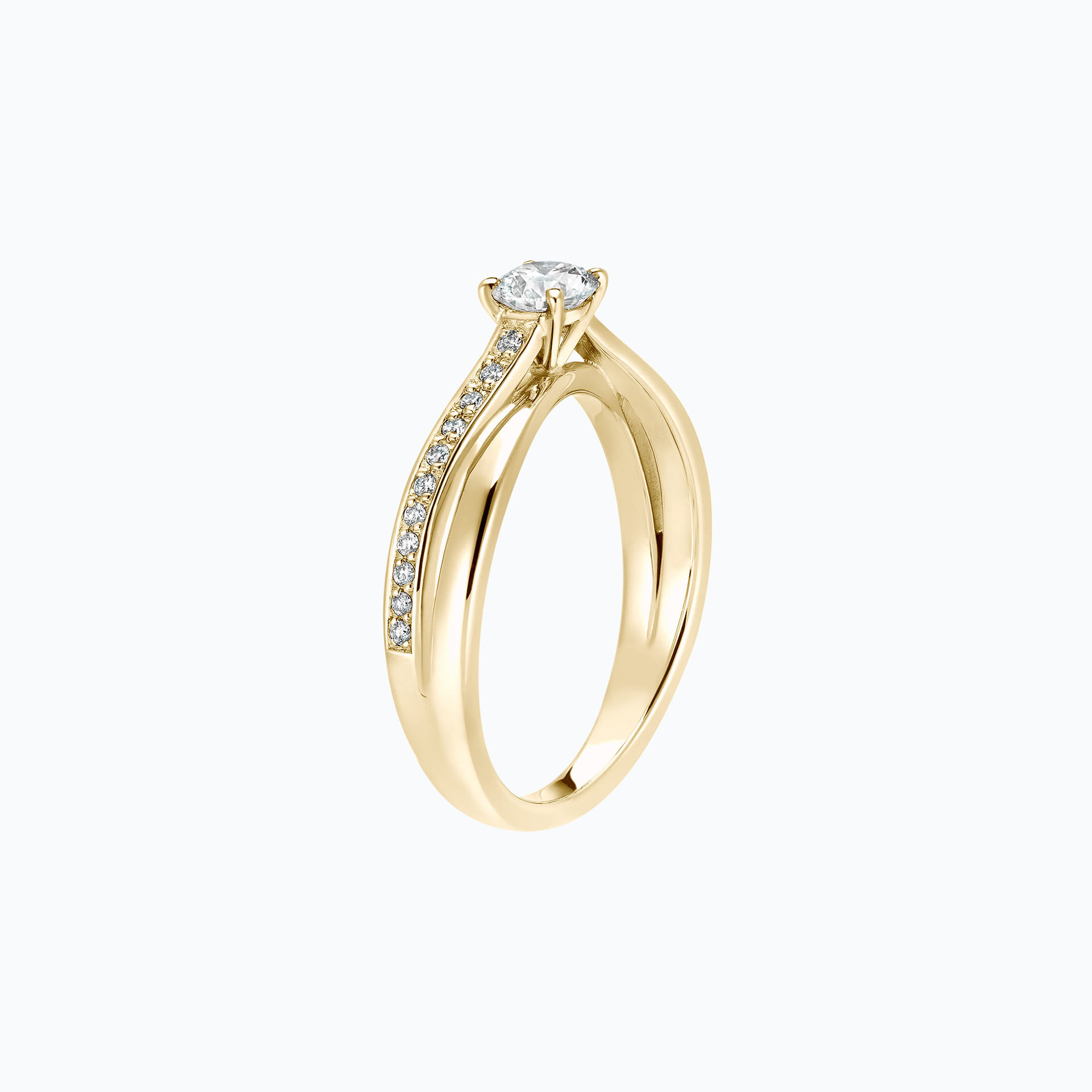 Solitaire Pavé Kokoro
