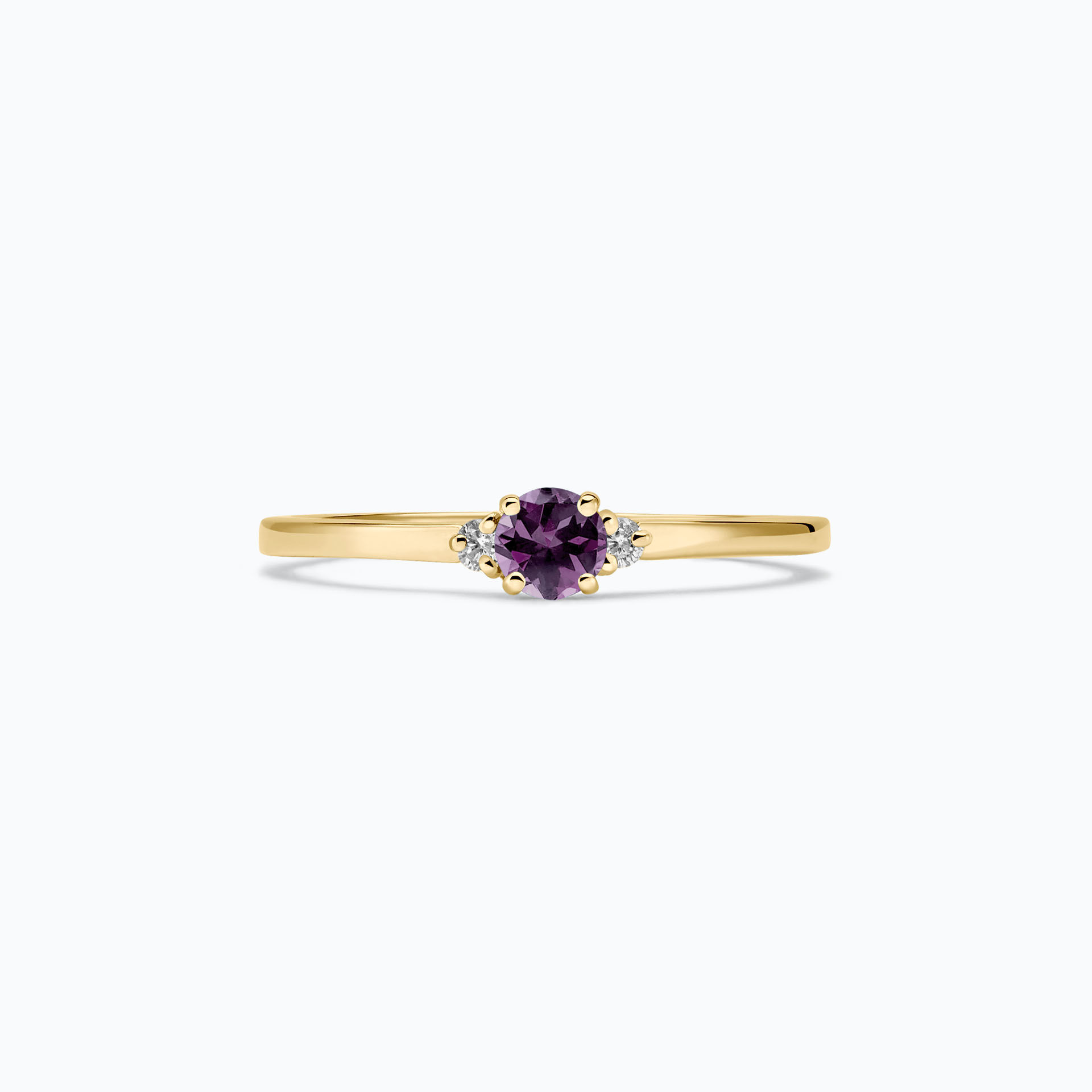 Solitaire Lolly Saphir Violet 3.5 mm