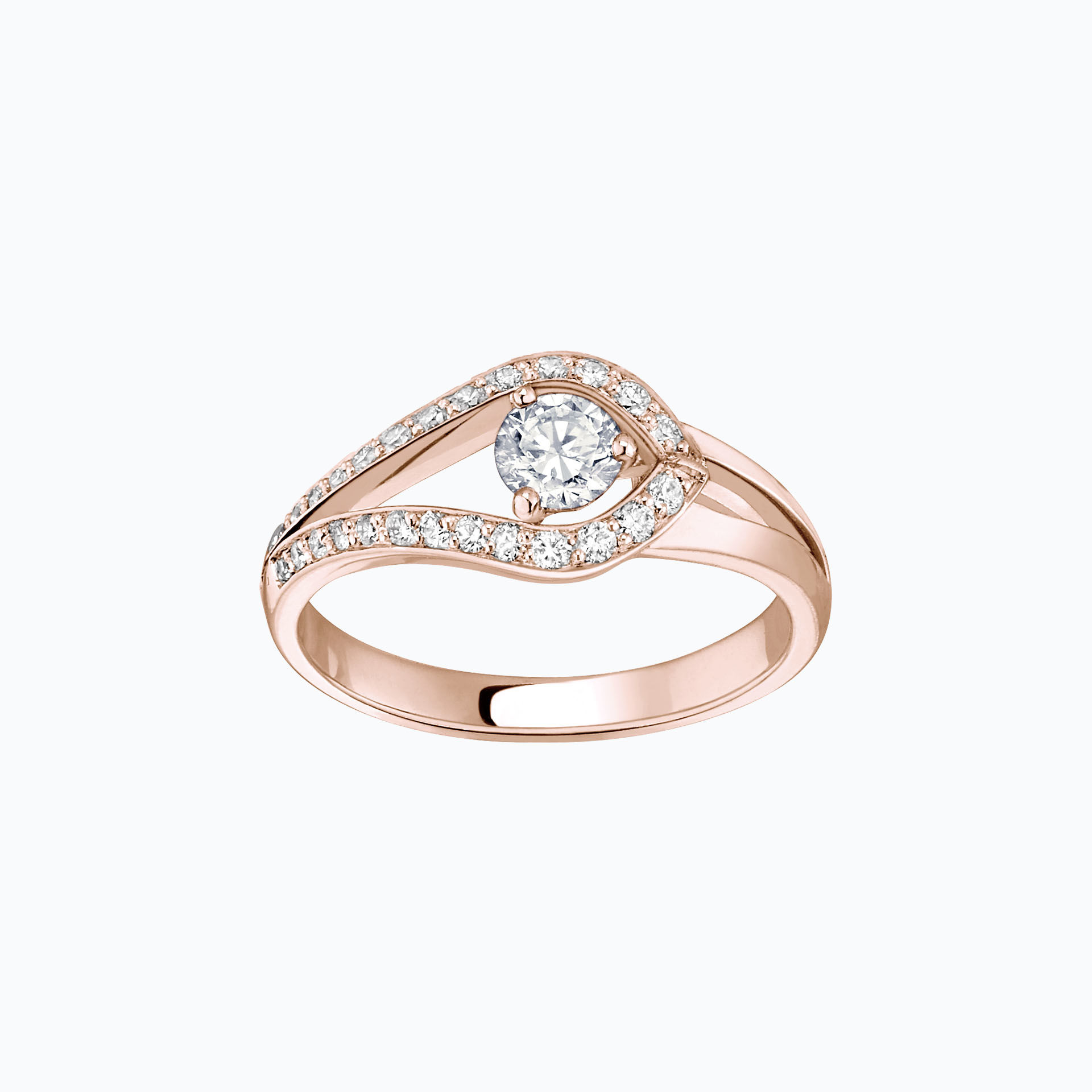 Solitaire Pavé Adoré
