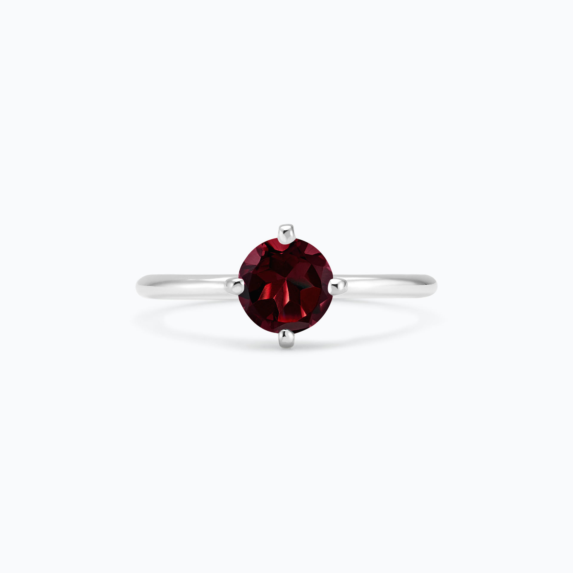 Solitaire Alva Grenat 6 mm