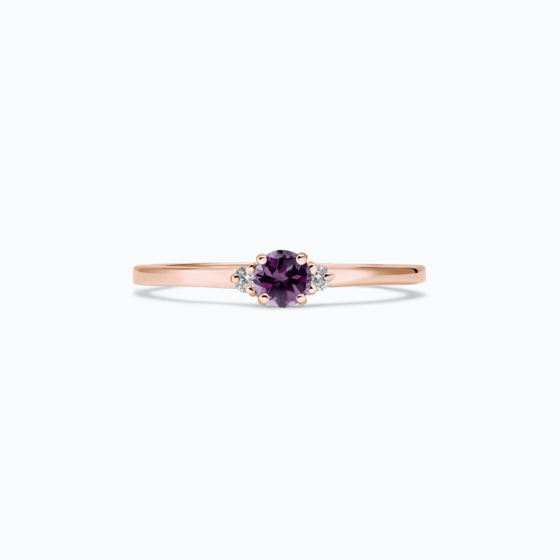 Solitaire Lolly Saphir Violet 3.5 mm
