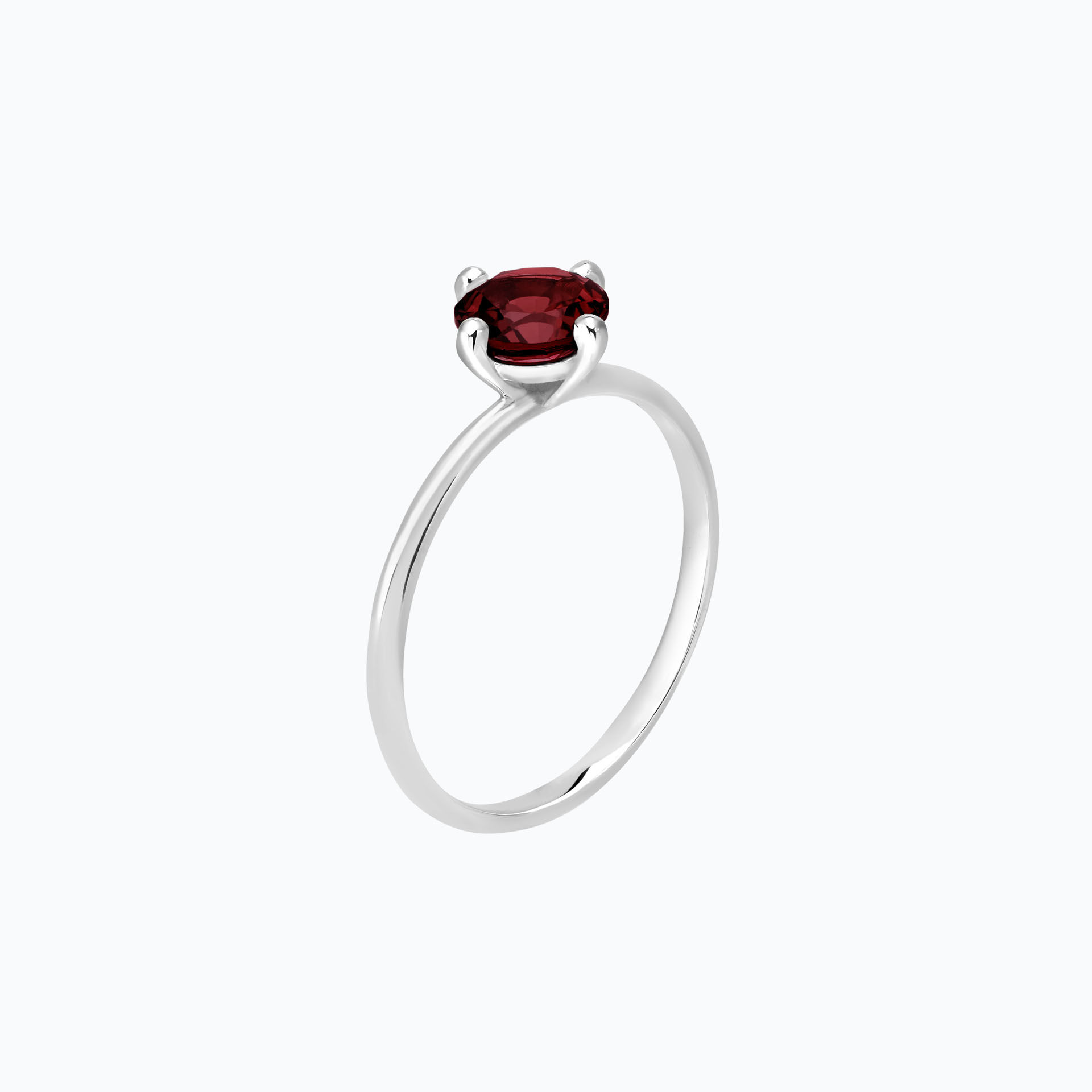 Solitaire Alva Grenat 6 mm