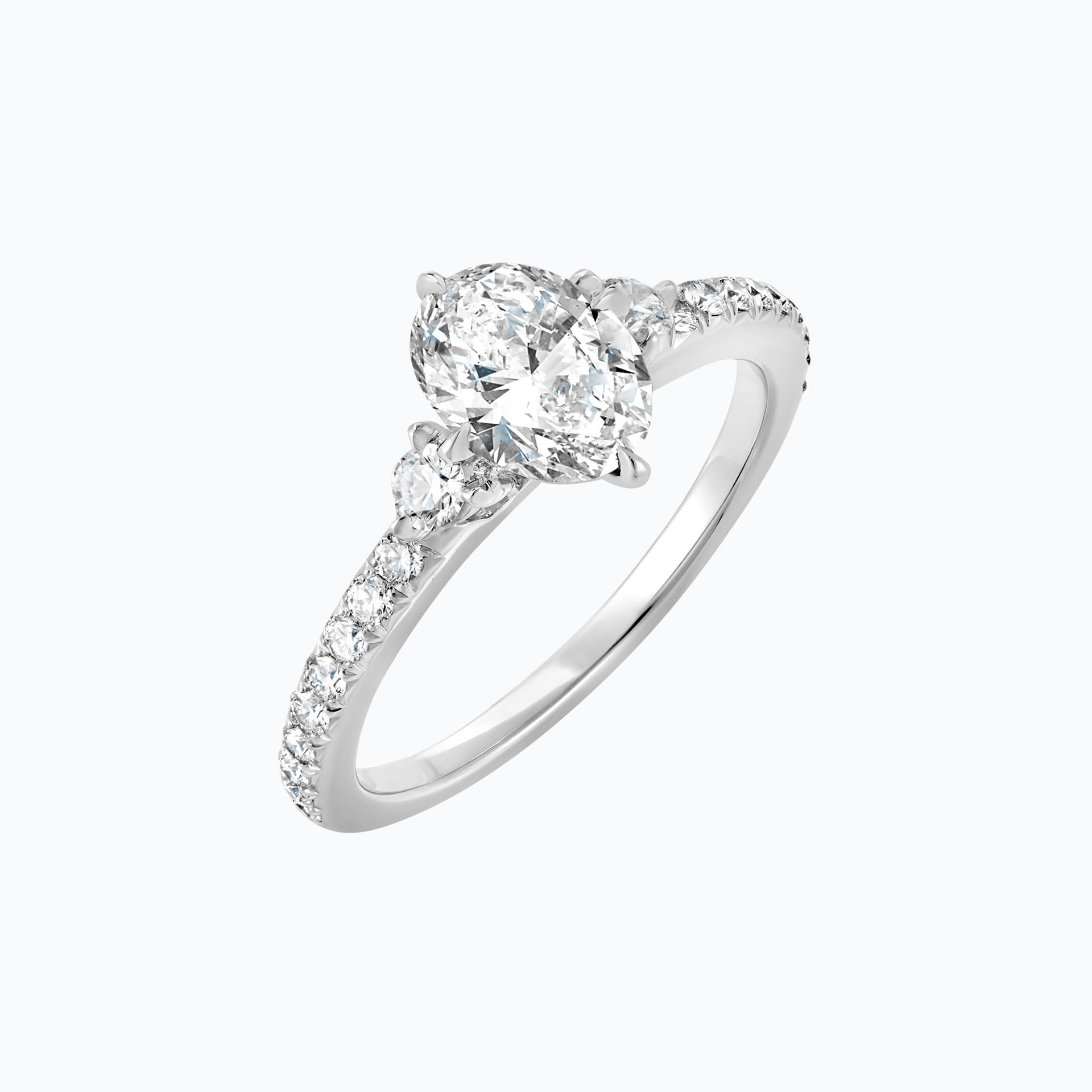 Solitaire Pavé Aïko