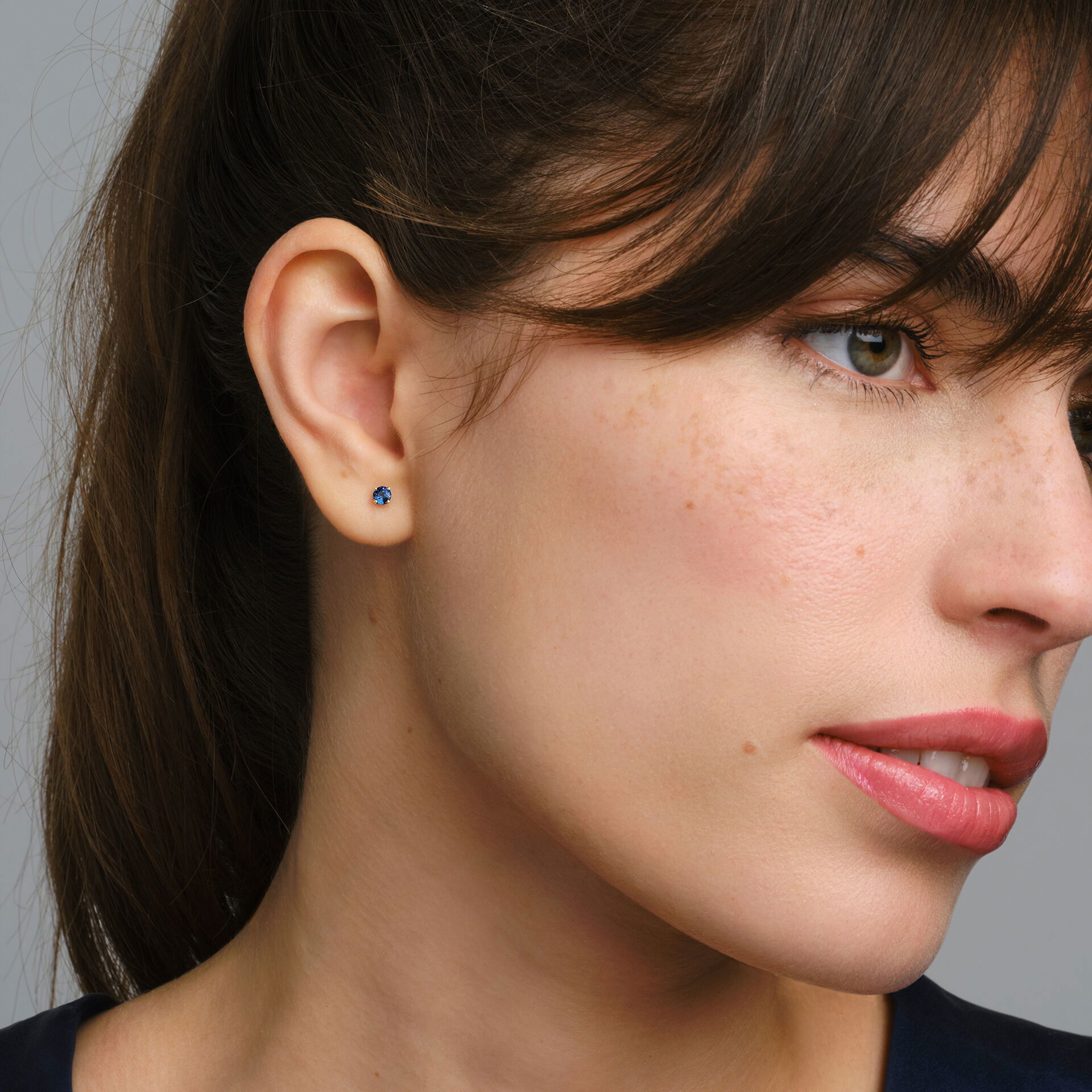 Boucles Alva Saphir 3.5 mm