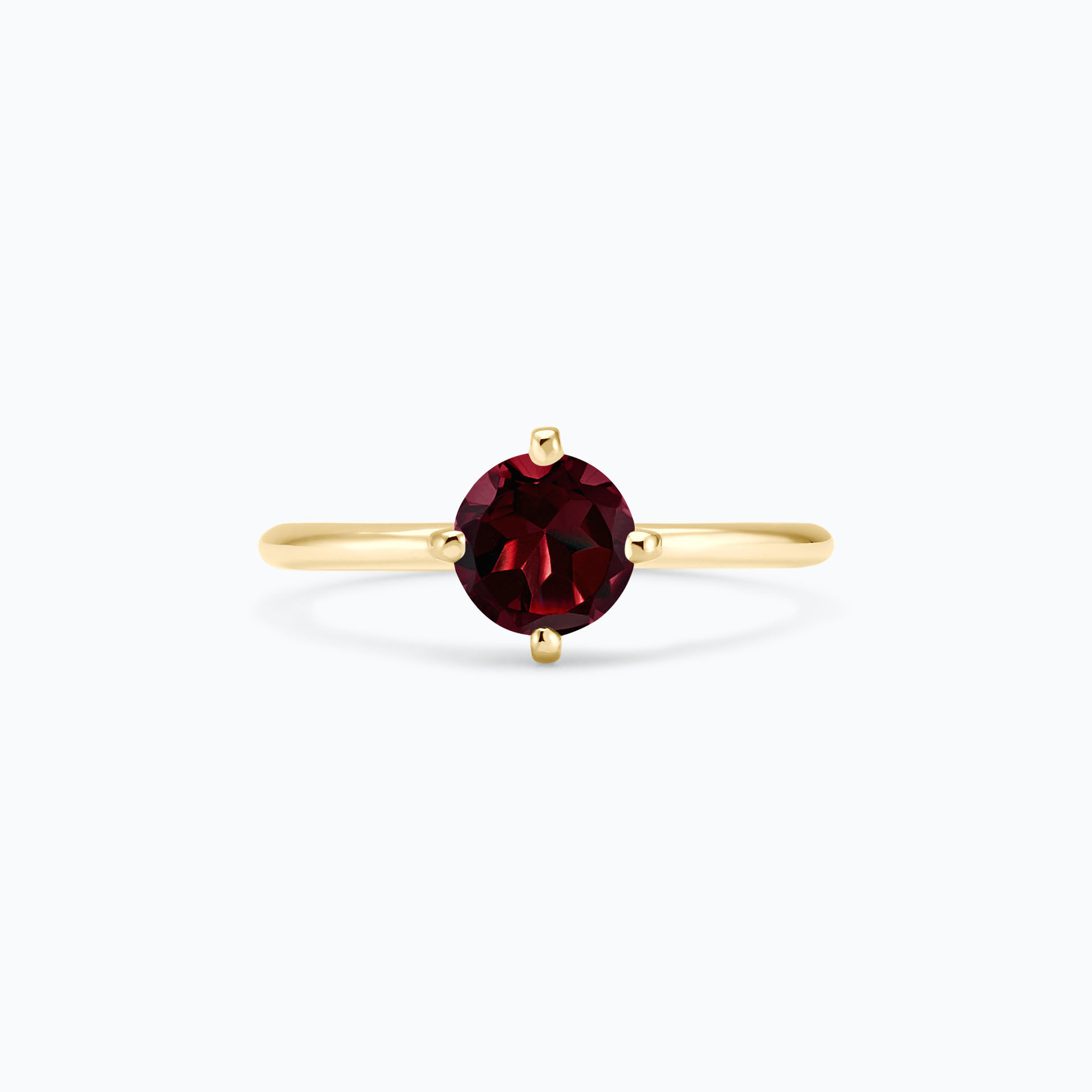 Solitaire Alva Grenat 6 mm